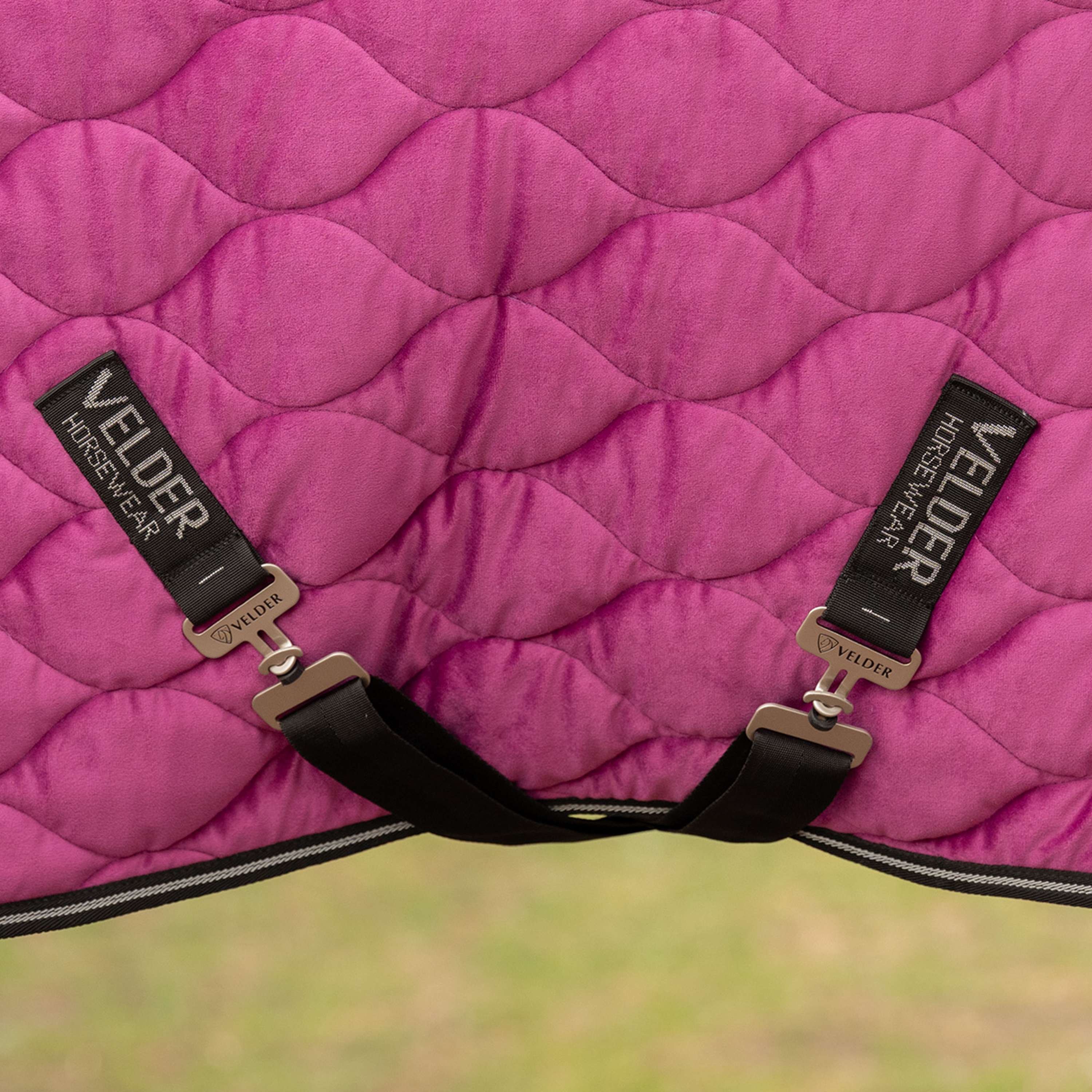 Velder Horsewear Premium Coperta da esposizione Satin Glow Dutch Raspberry