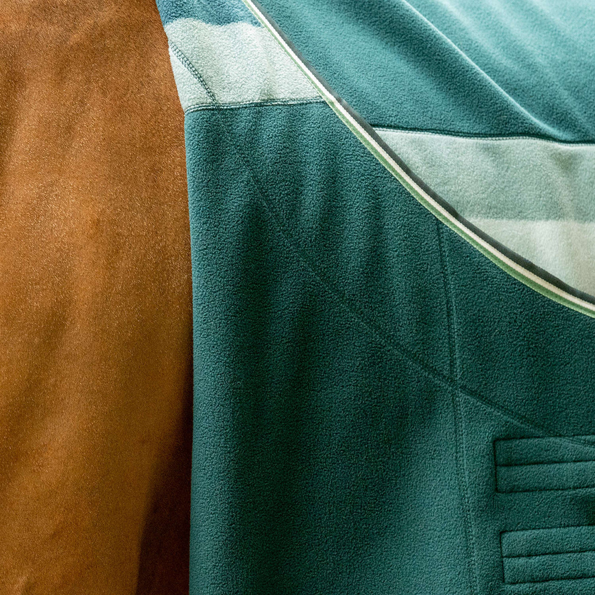 Velder Horsewear Premium Stripe Cooler Rug Striped Night Forest