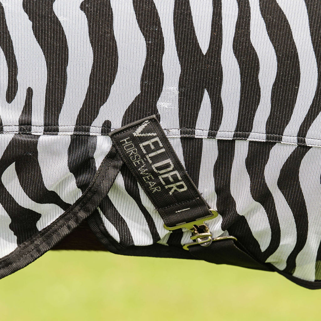 Velder Horsewear Essentials Pony Coperta Antimosche con Collo Zebra Nero/Bianco