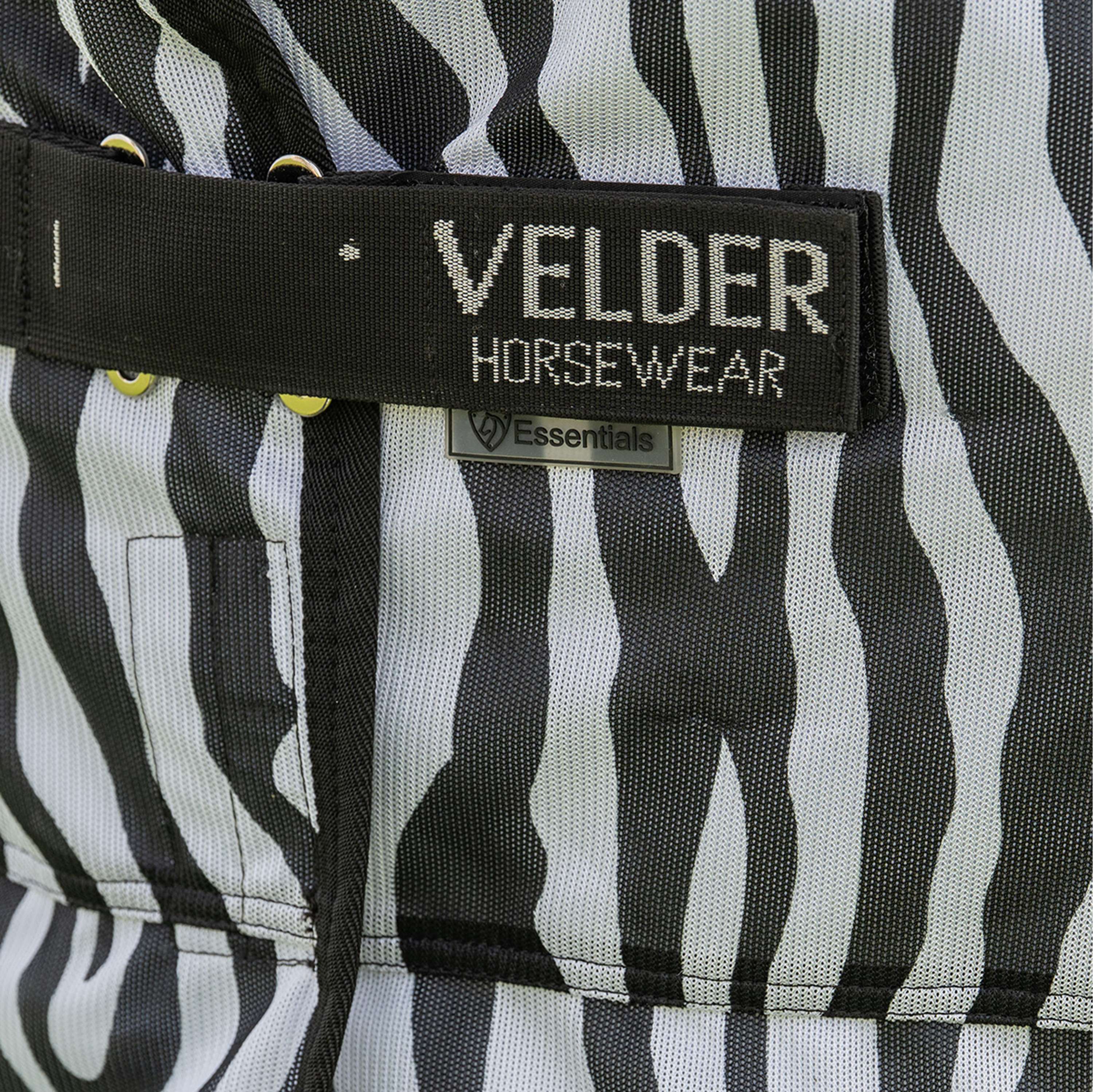Velder Horsewear Essentials Pony Coperta Antimosche con Collo Zebra Nero/Bianco