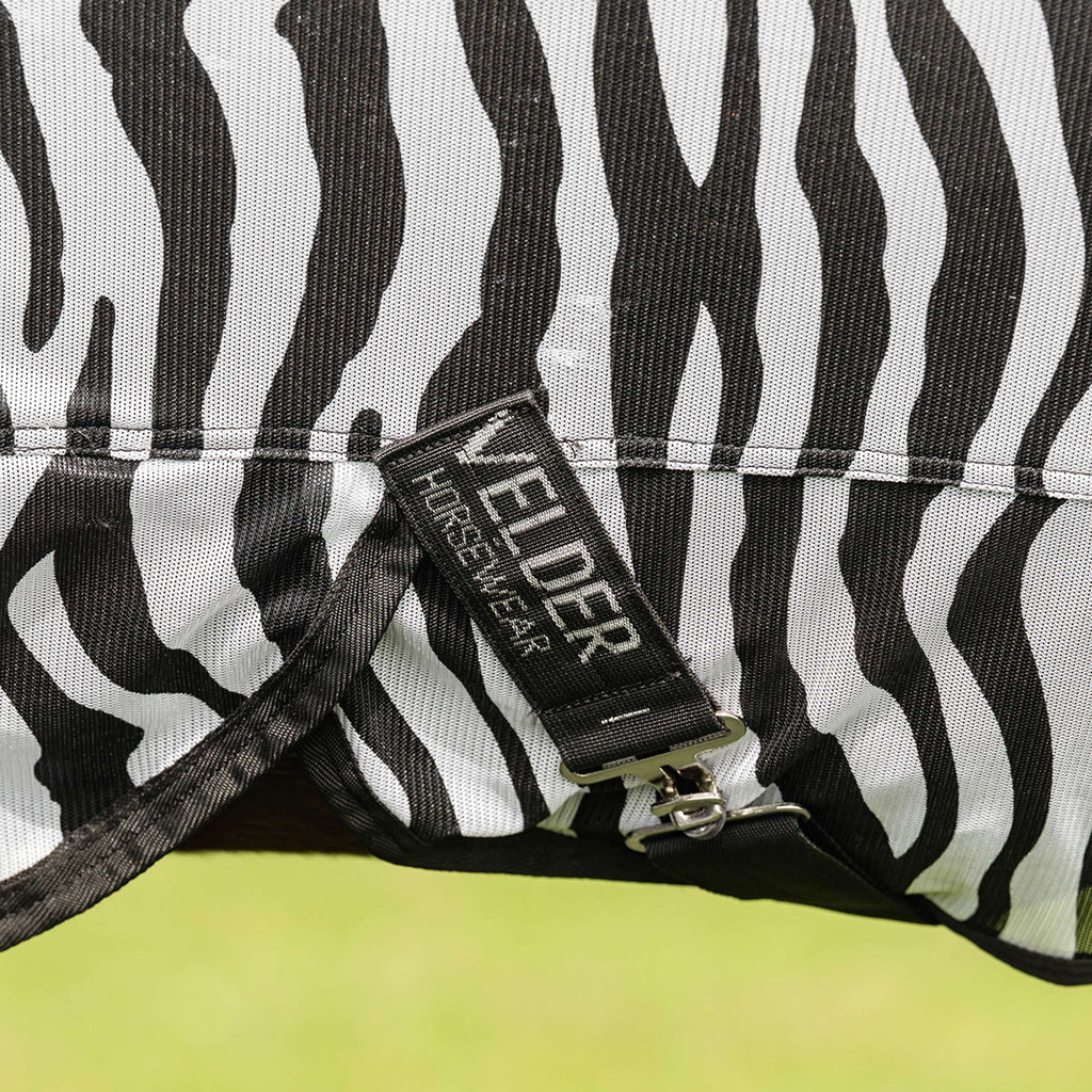 Velder Horsewear Essentials Coperta Antimosche con Collo Zebra Nero/Bianco