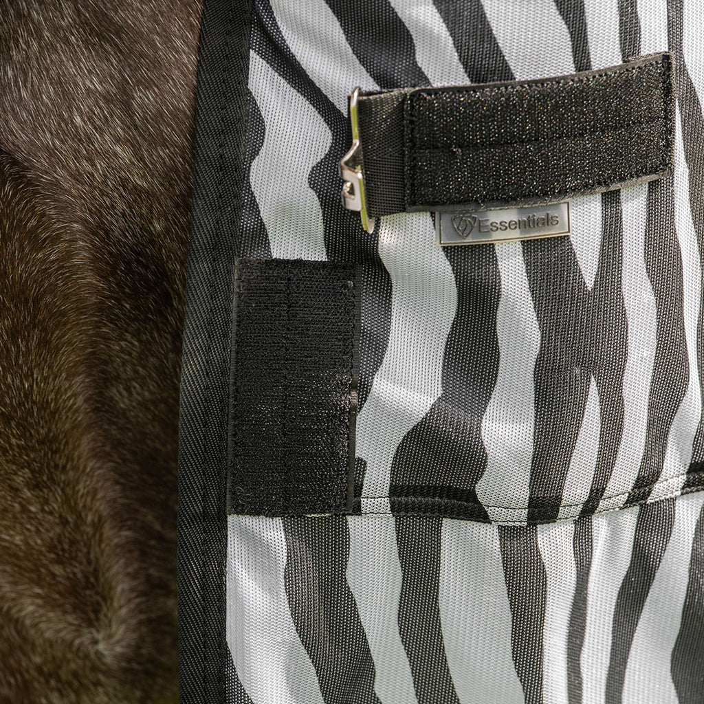 Velder Horsewear Essentials Coperta Antimosche con Collo Zebra Nero/Bianco