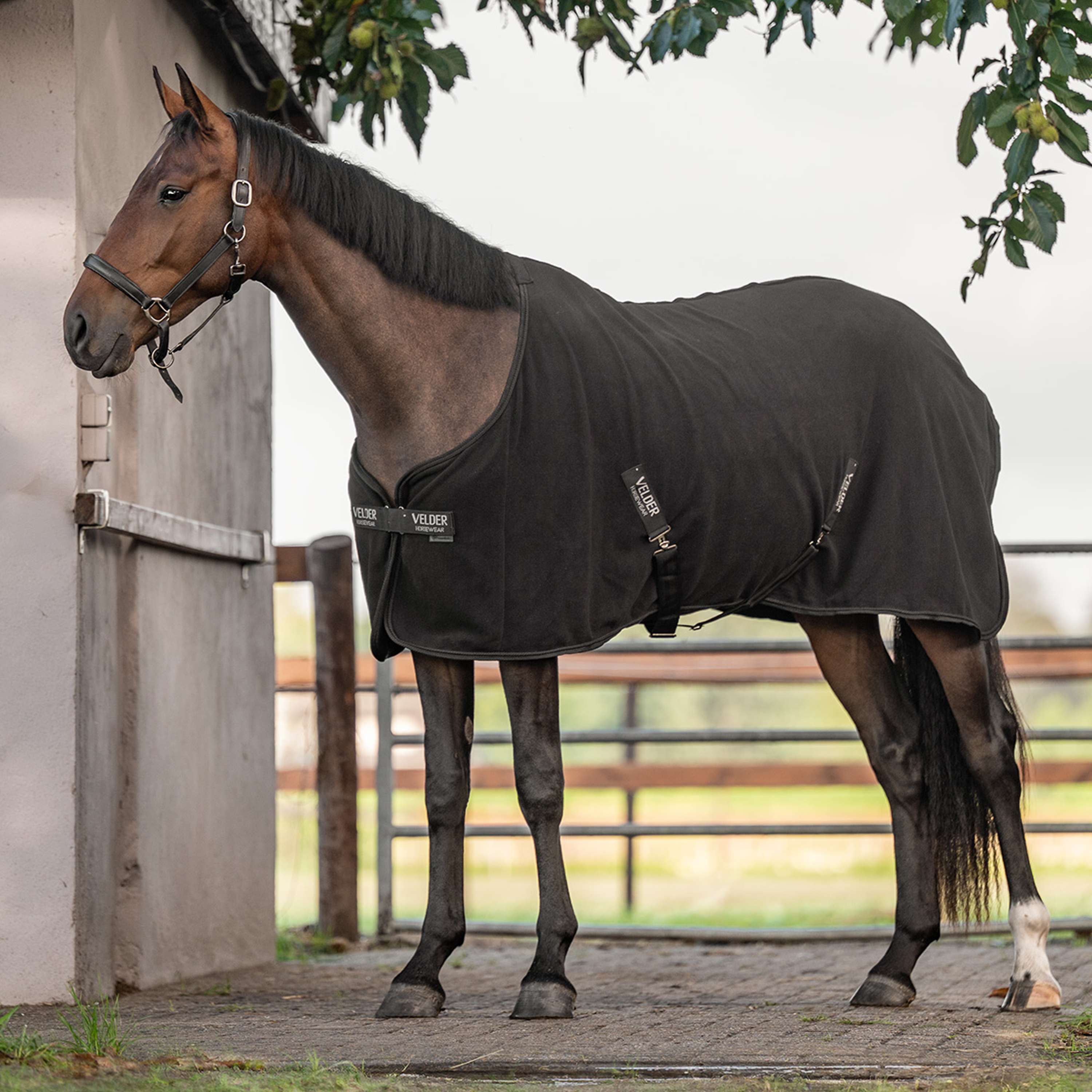 Velder Horsewear Essentials Coperta in Pile Comfy Nero