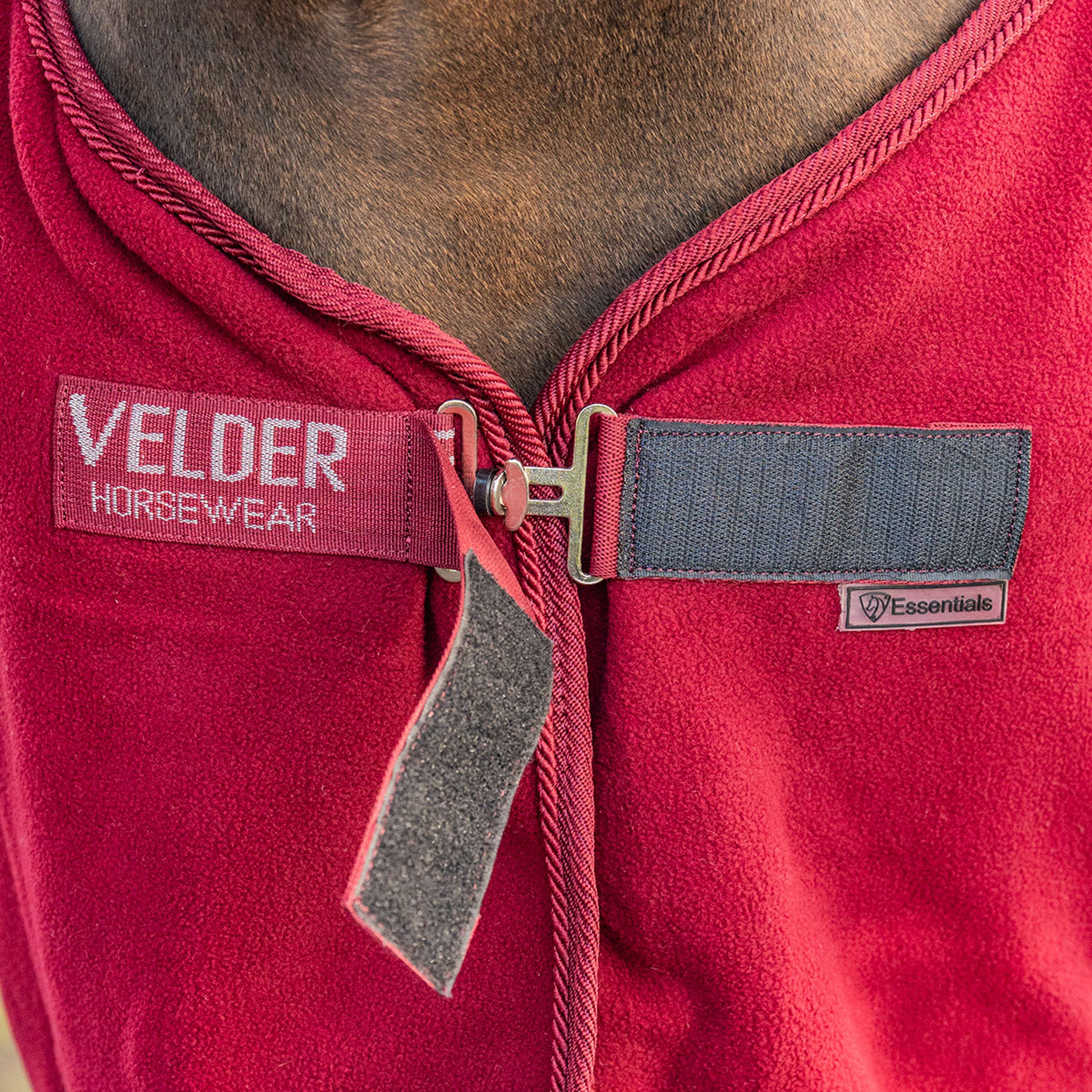Velder Horsewear Essentials Coperta in Pile Comfy Bordeaux