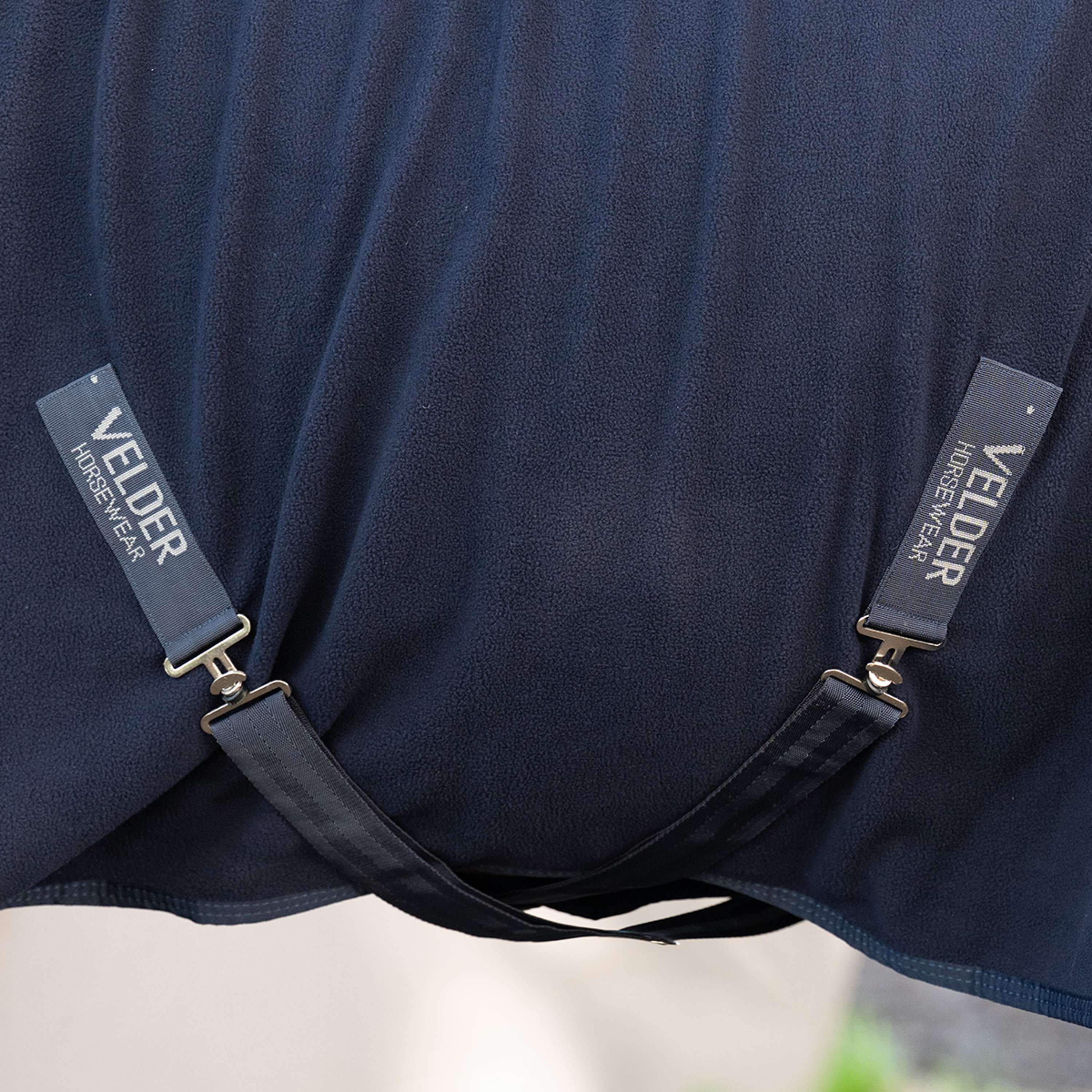 Velder Horsewear Essentials Coperta in Pile Comfy con collo Navy