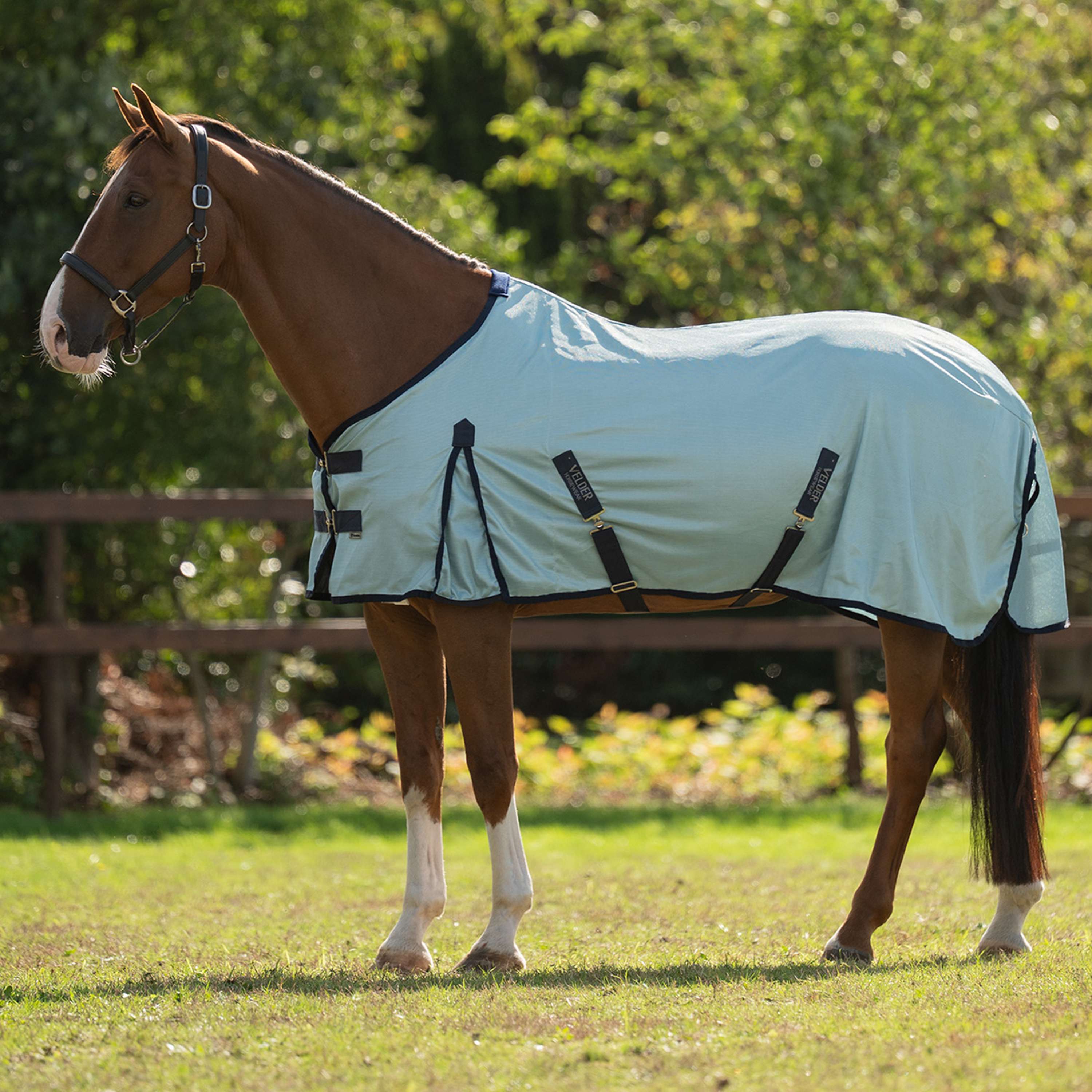 Velder Horsewear Essentials Coperta Antimosche Water Resistant Argento/Grigio