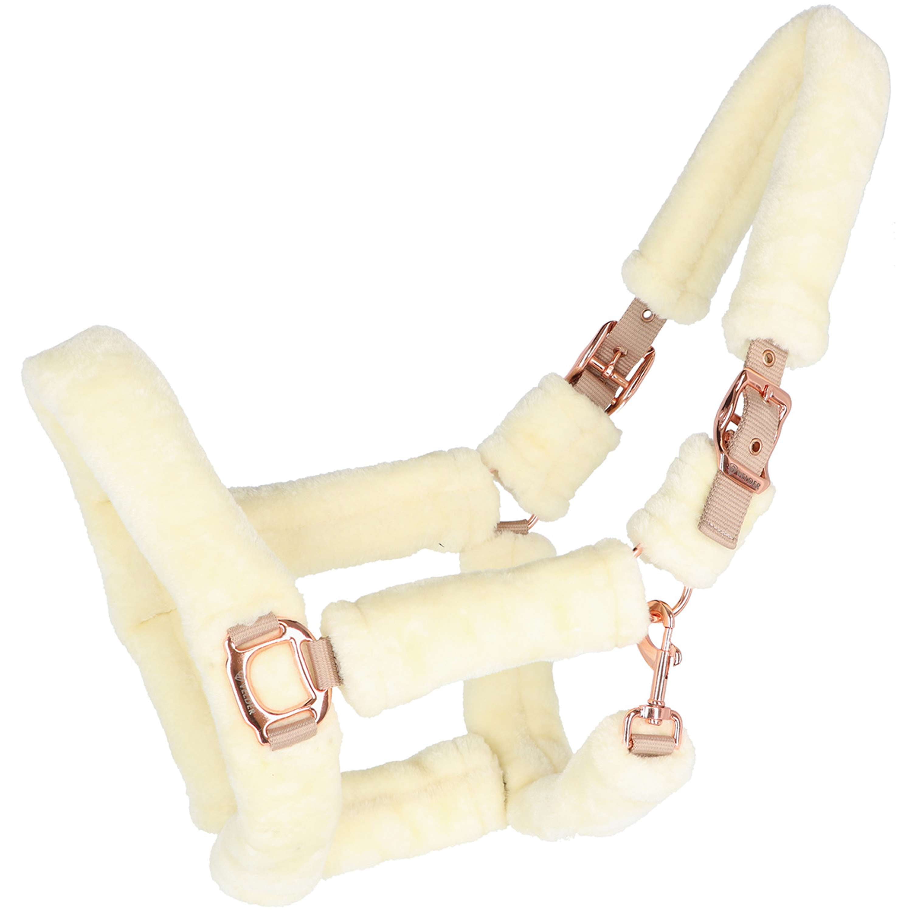 Velder Horsewear Premium Capezzina Comfort Fur Natural/Rosé