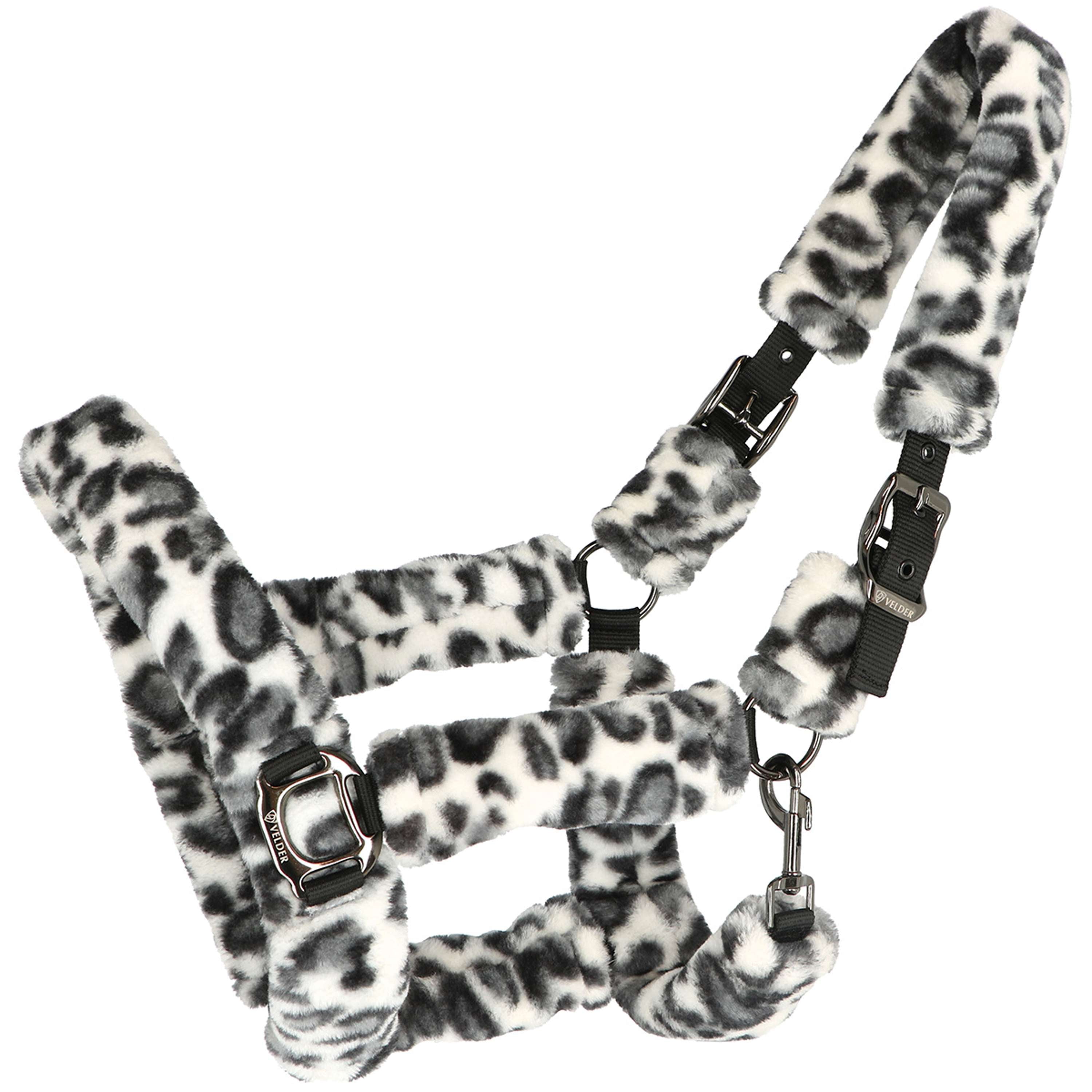 Velder Horsewear Premium Capezzina Comfort Fur Snow Leopard Grigio