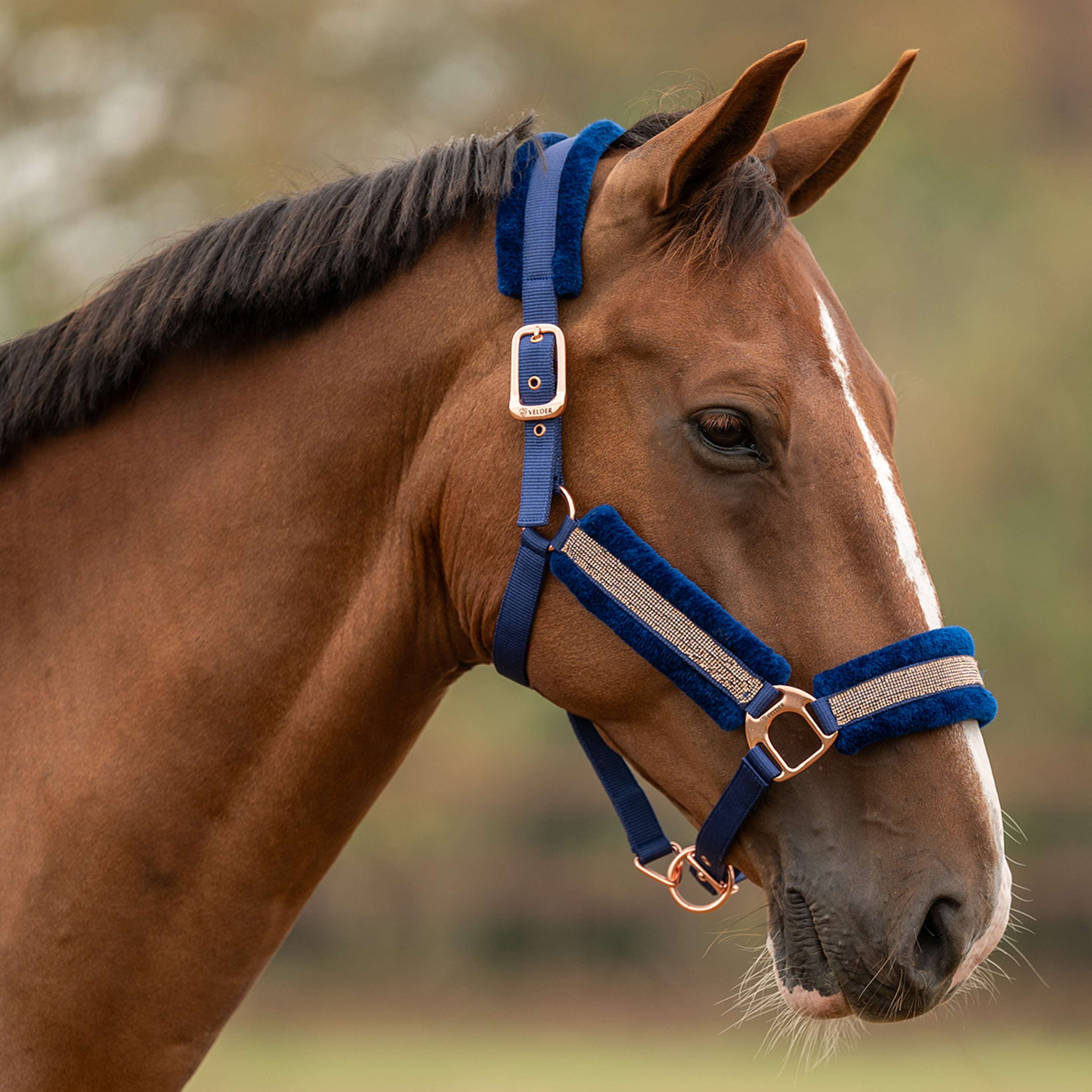 Velder Horsewear Essentials Capezzina Soft Sparkle Navy