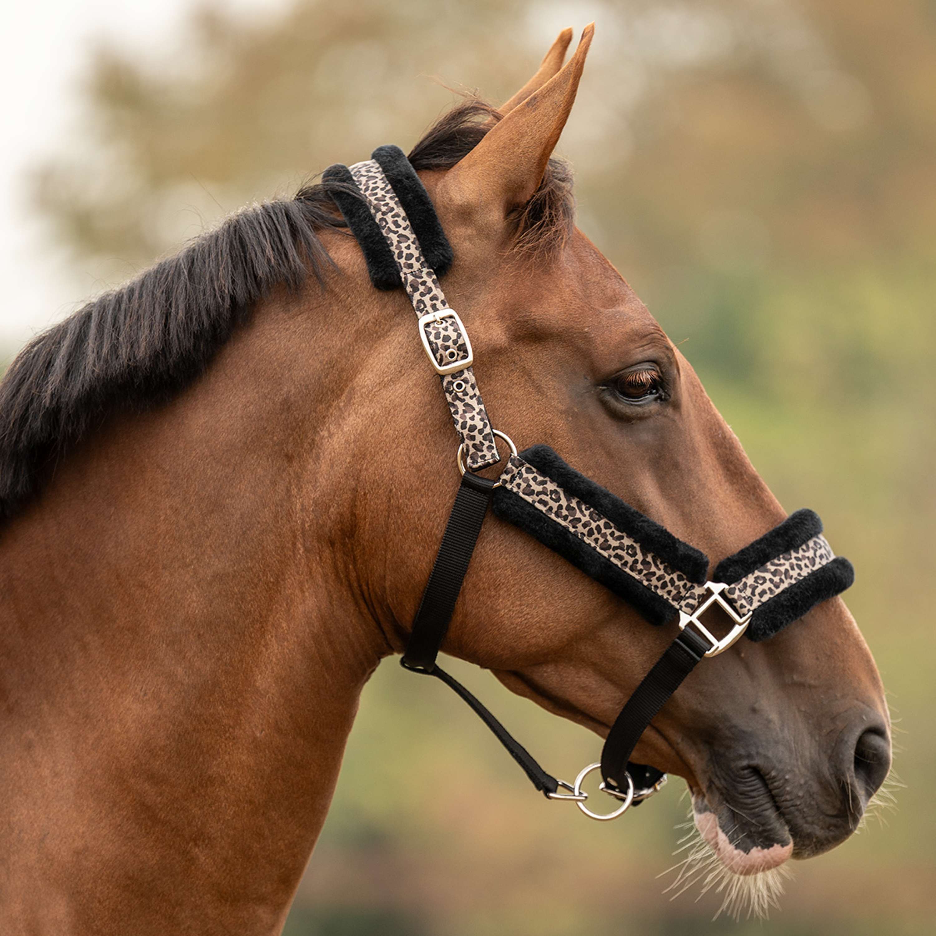 Velder Horsewear Essentials Capezzina Savanna Soft Earth Leopard