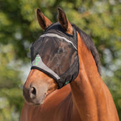 Agradi Horse Maschera per Mosche Fine Mesh con Foro per Orecchio Nero