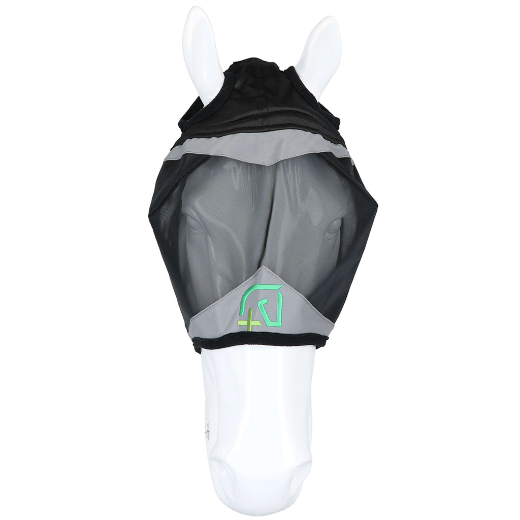 Agradi Horse Maschera per Mosche Fine Mesh con Foro per Orecchio Nero