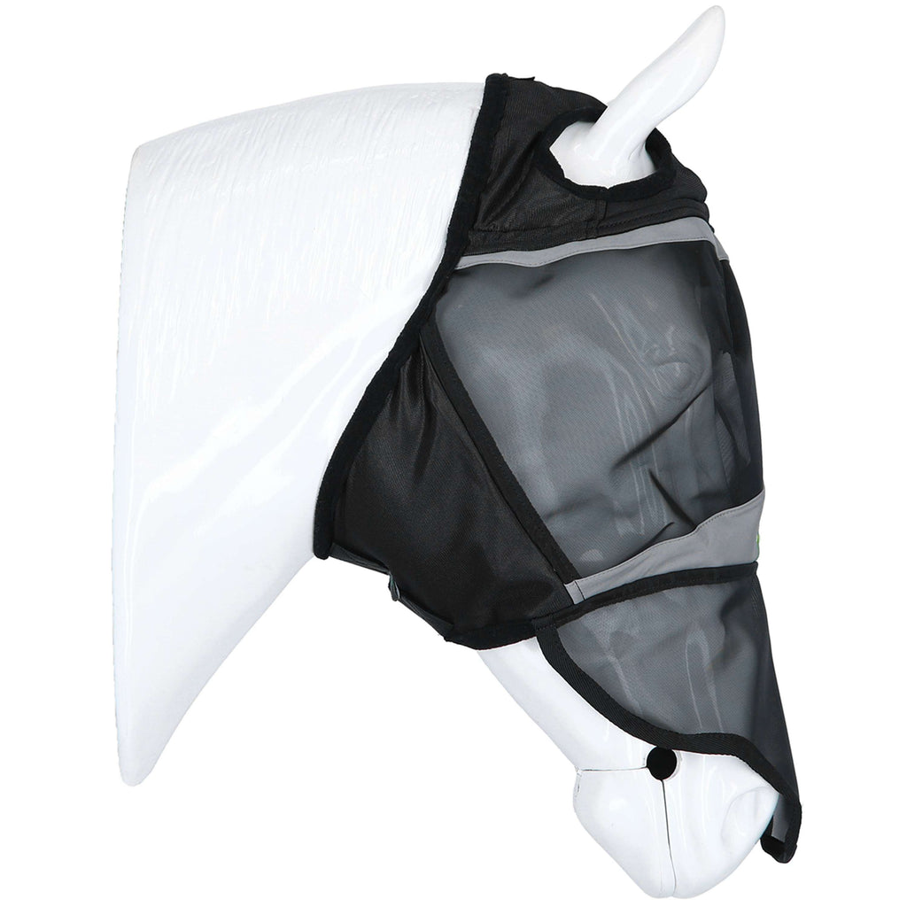 Agradi Horse Maschera per Mosche Fine Mesh con Foro per Orecchio e Naso Nero
