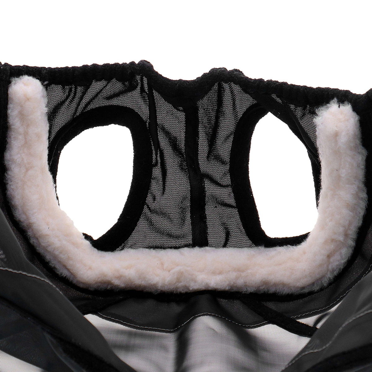 Agradi Horse Maschera per Mosche Fine Mesh con Foro per Orecchio e Naso Nero
