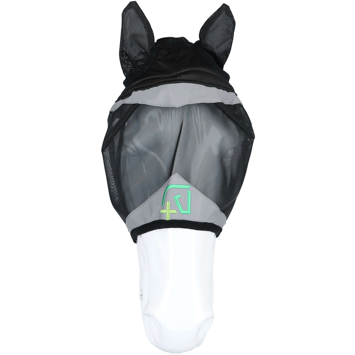 Agradi Horse Maschera per Mosche Fine Mesh con Orecchie Nero