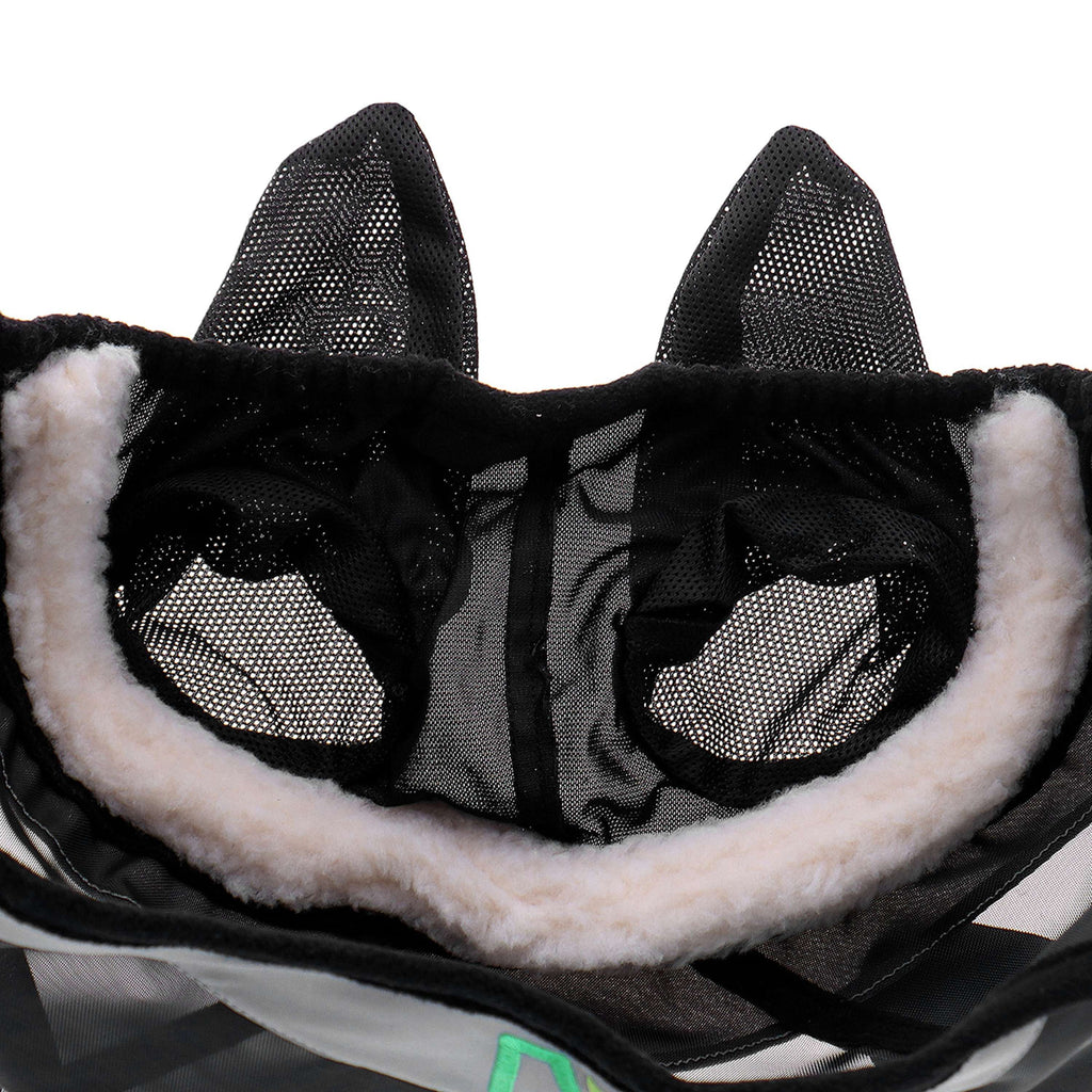 Agradi Horse Maschera per Mosche Fine Mesh con Orecchie Nero