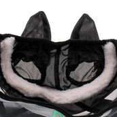 Agradi Horse Maschera per Mosche Fine Mesh con Orecchie Nero