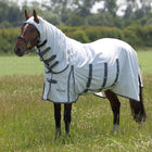 Highlander Plus by Shires Coperta per Eczema Sweet-Itch Combo Bianco/Airforce