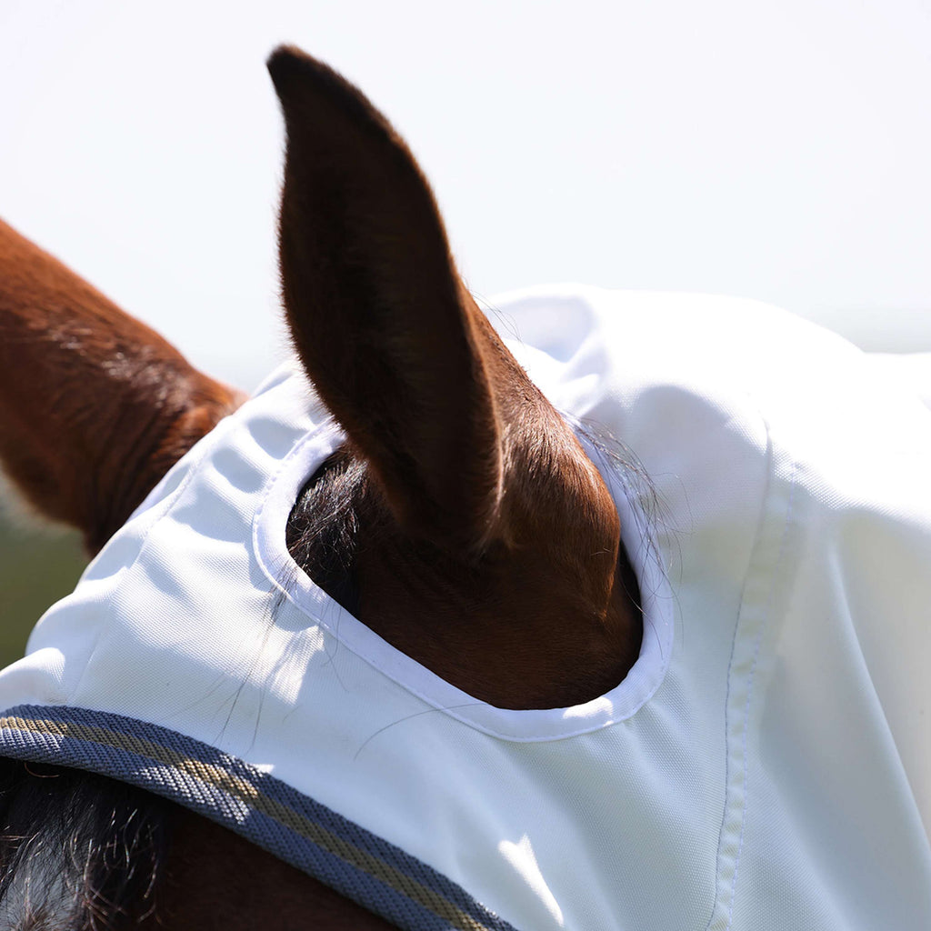 Highlander Plus by Shires Coperta per Eczema Sweet-Itch Combo Bianco/Airforce