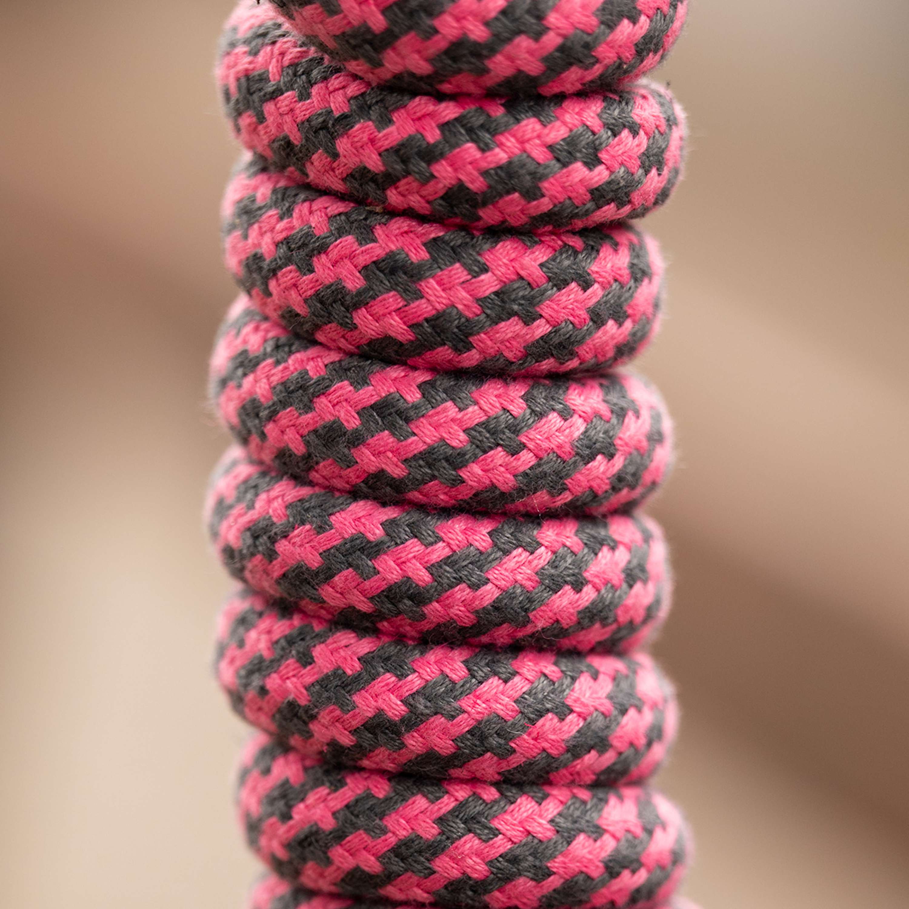 Velder Horsewear Corda per cavezza con Gancio di Panico Rosa/Grigio