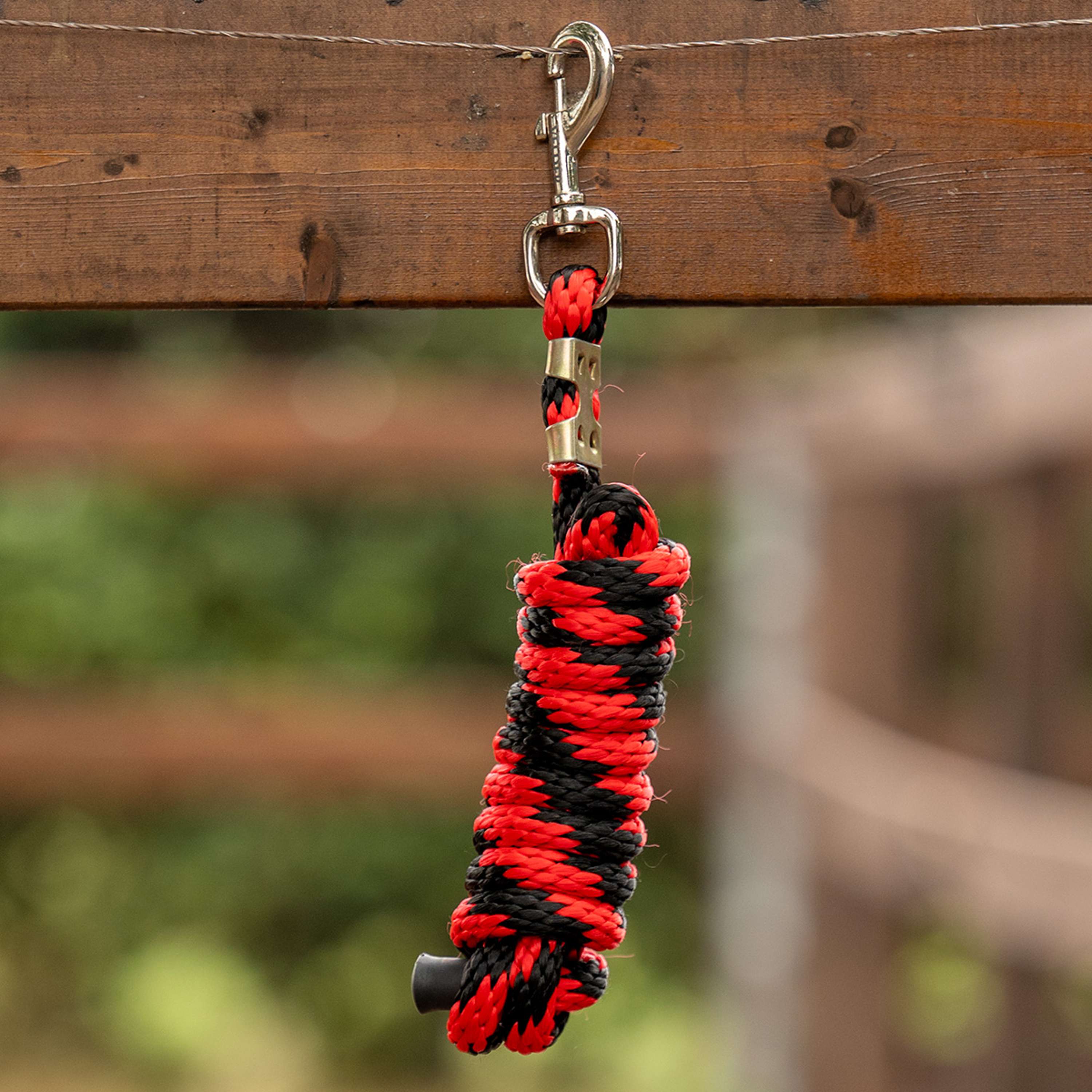 Velder Horsewear Corda per cavezza Colorful Stripe Rosso/Nero