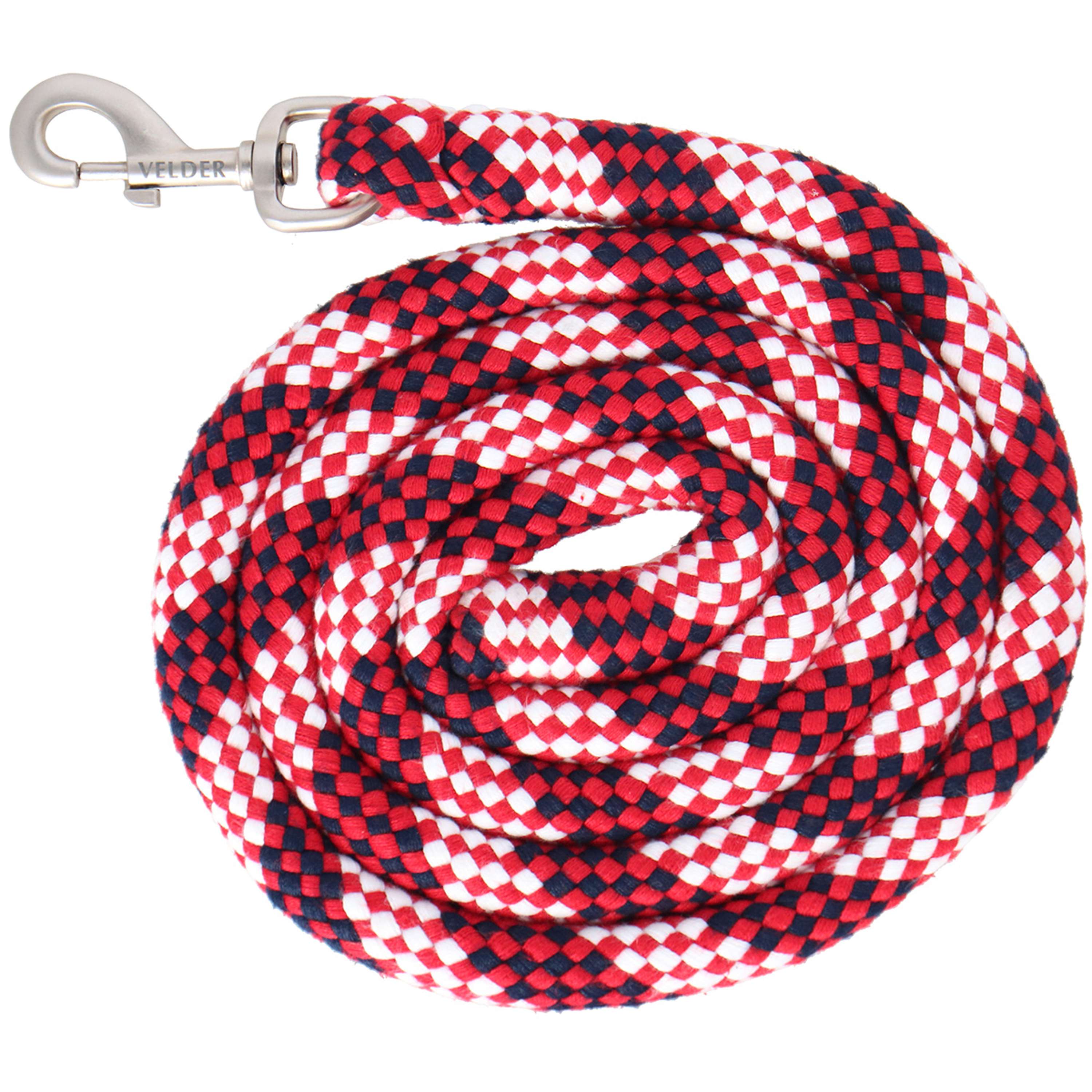 Velder Horsewear Corda per cavezza Soft Grip Rosso/Bianco/Blu scuro