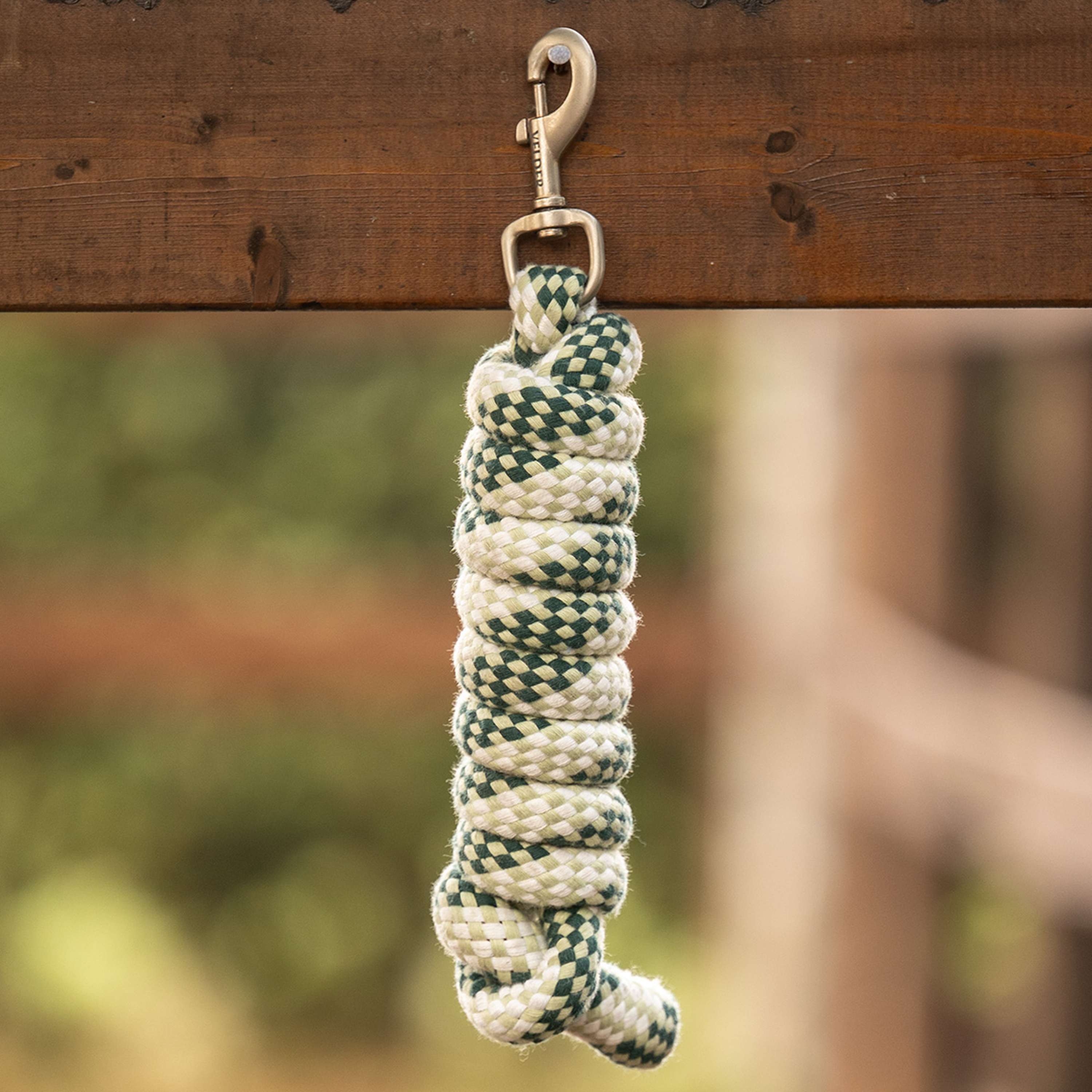 Velder Horsewear Corda per cavezza Soft Grip Dusty Green/Forest Green/Bianco