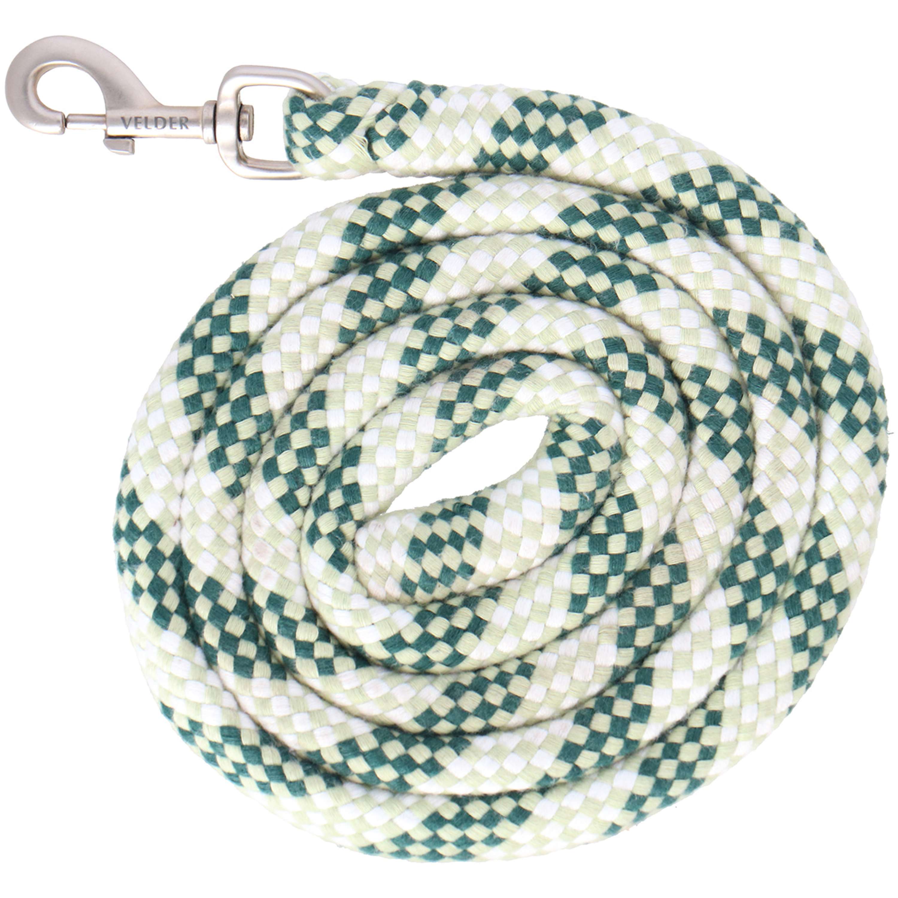 Velder Horsewear Corda per cavezza Soft Grip Dusty Green/Forest Green/Bianco