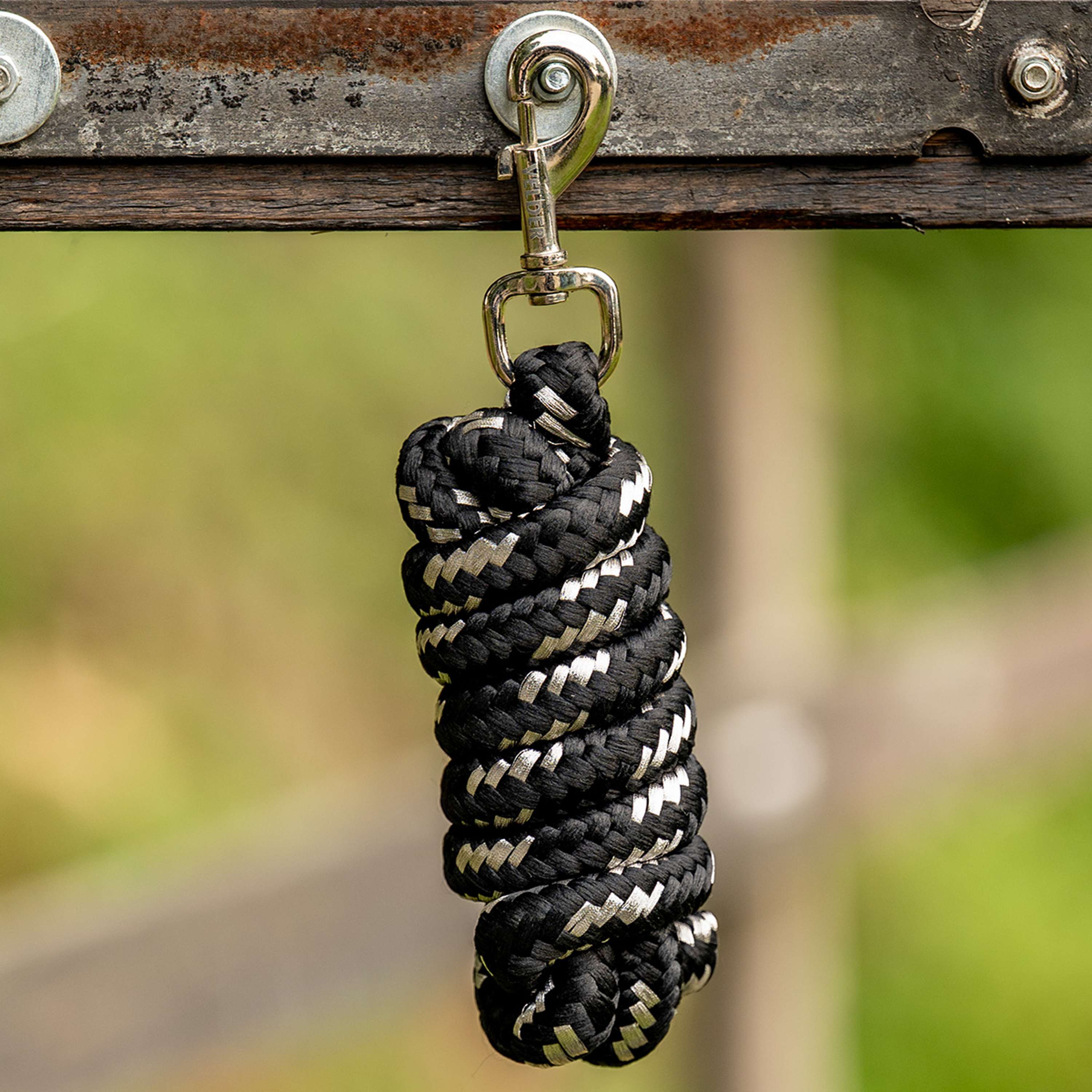 Velder Horsewear Corda per cavezza Silver Nero