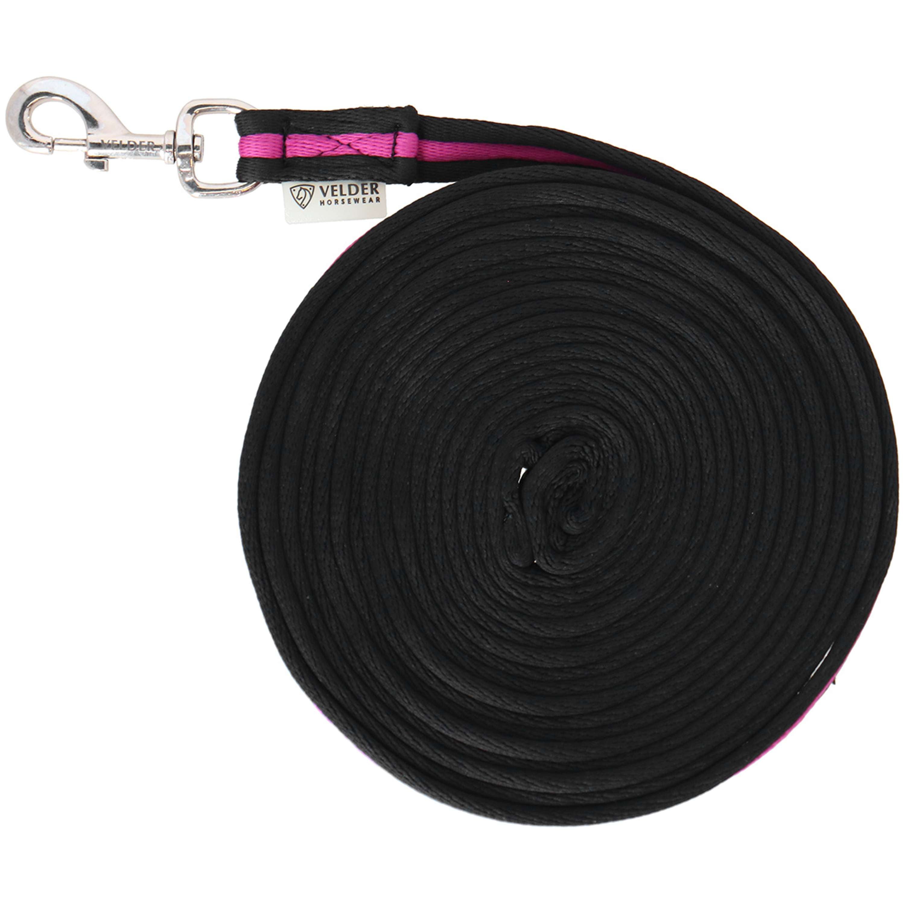 Velder Horsewear Longe Stripe Nero/Rosa