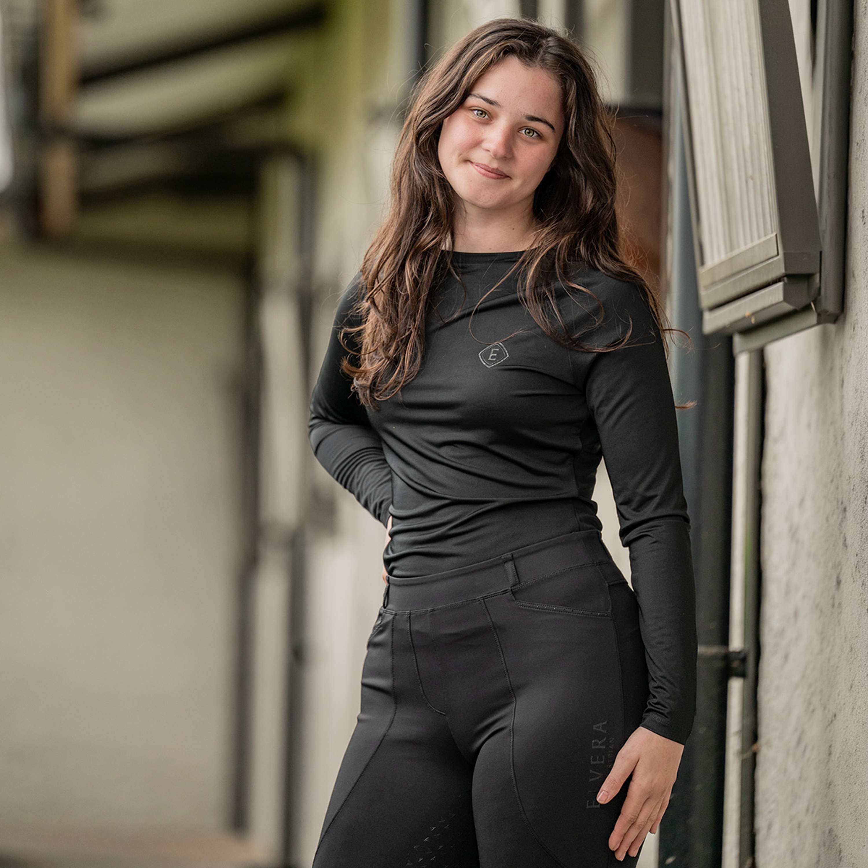 Elvera Equestrian Maglia tecnica EELunara Nero