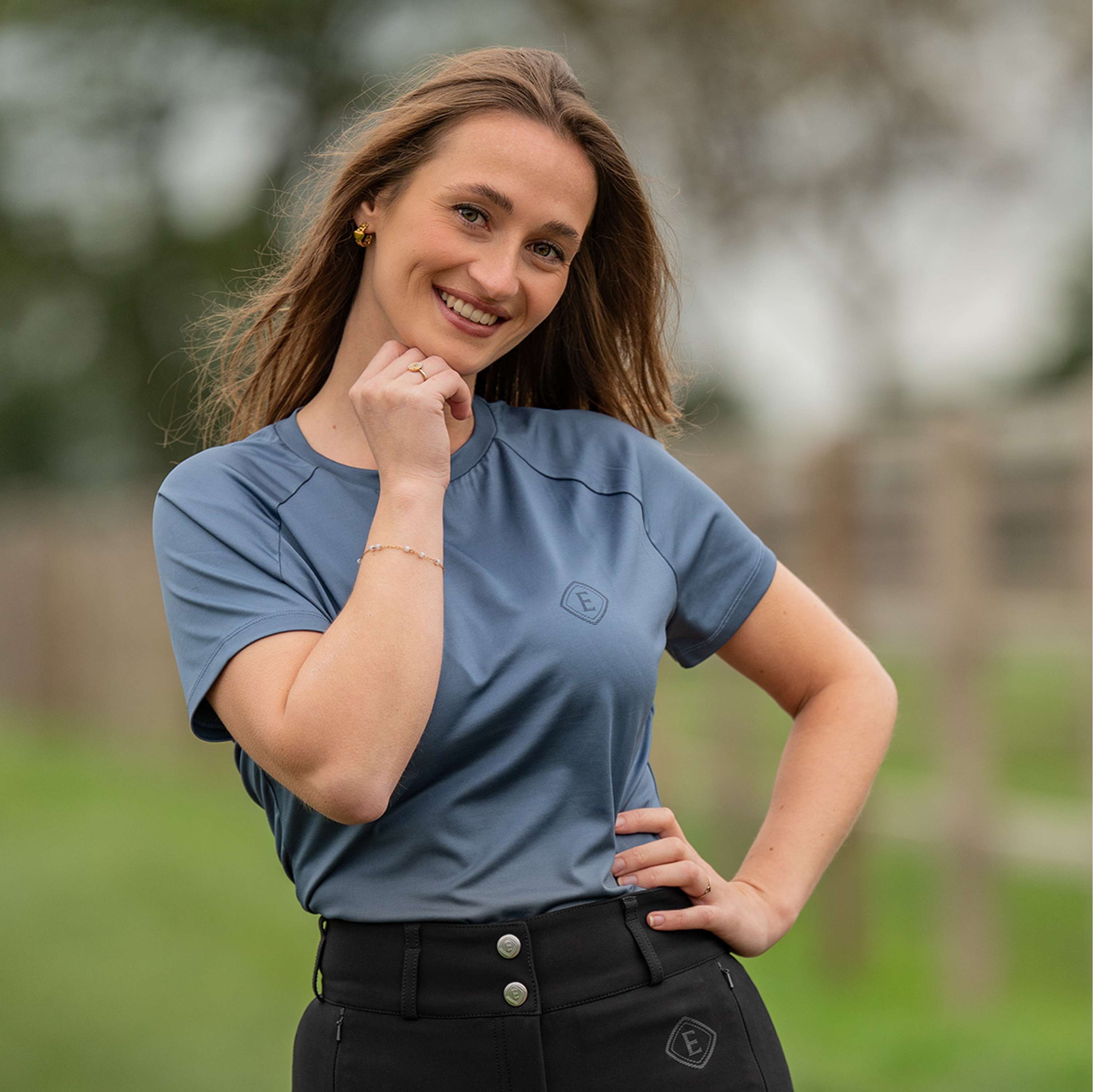 Elvera Equestrian Maglia tecnica EENova Dove Blue