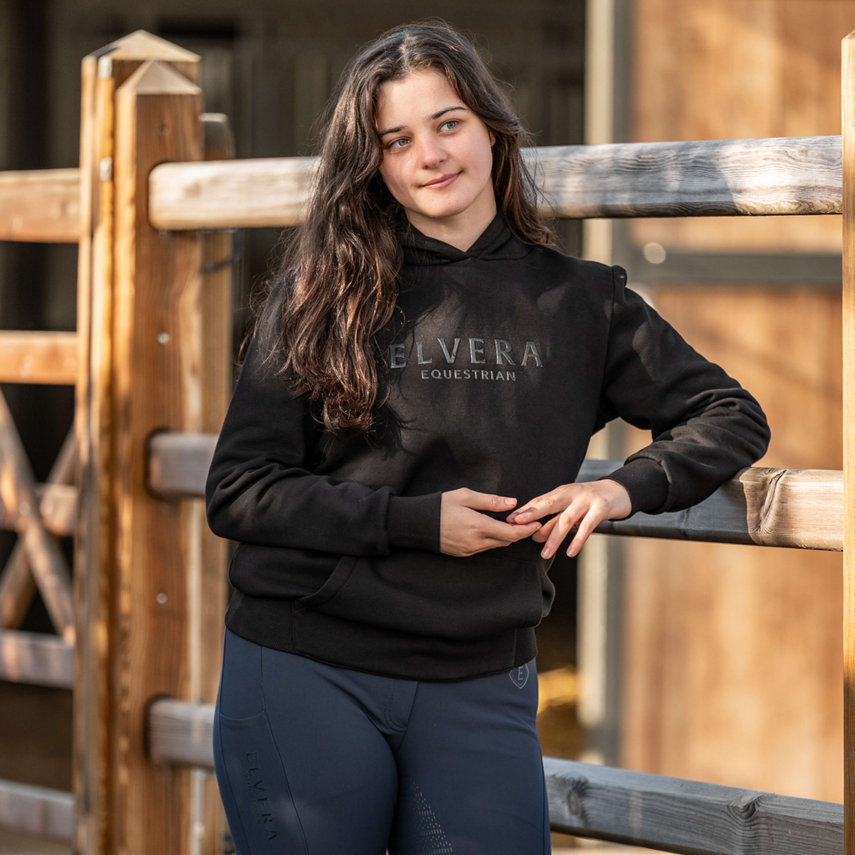 Elvera Equestrian Felpa con cappuccio EEUnity Nero
