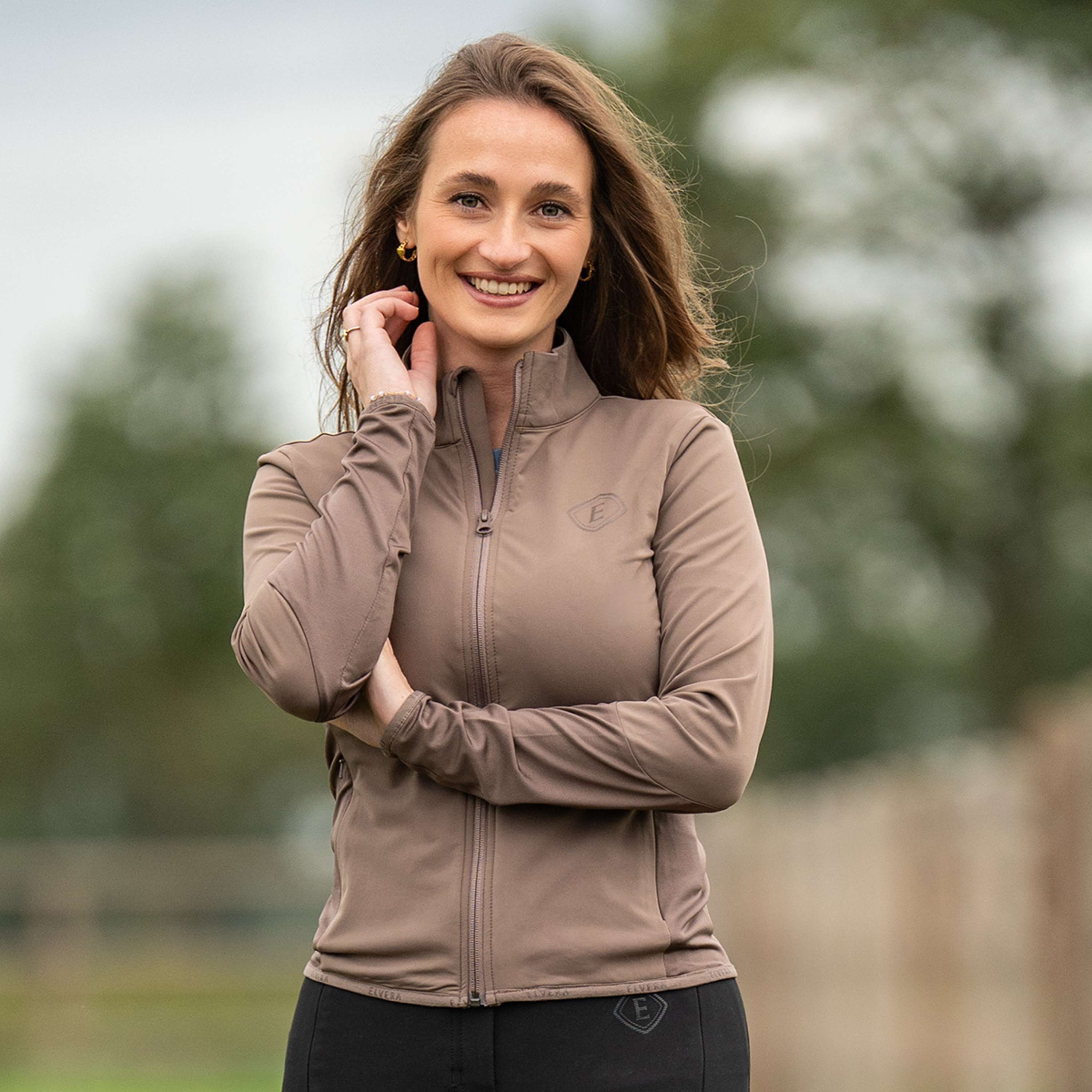 Elvera Equestrian Gilet da Allenamento EEAveline Dark Taupe