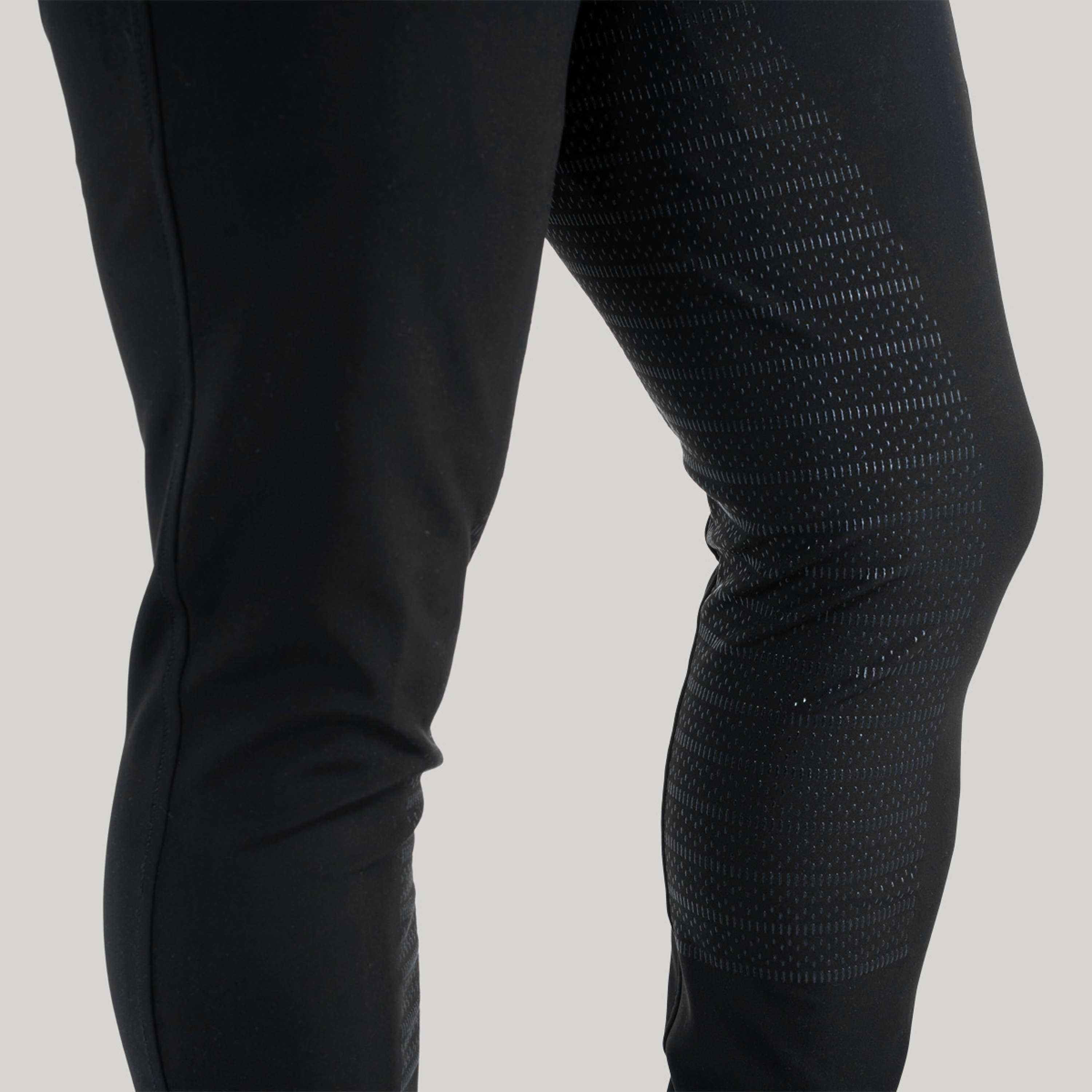 Elvera Equestrian Pantaloni da Equitazione Dual Core Pro Uomini Nero