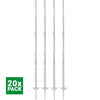 Agradi Power Palo da pascolo Classic 150cm 20 Pezzi Bianco