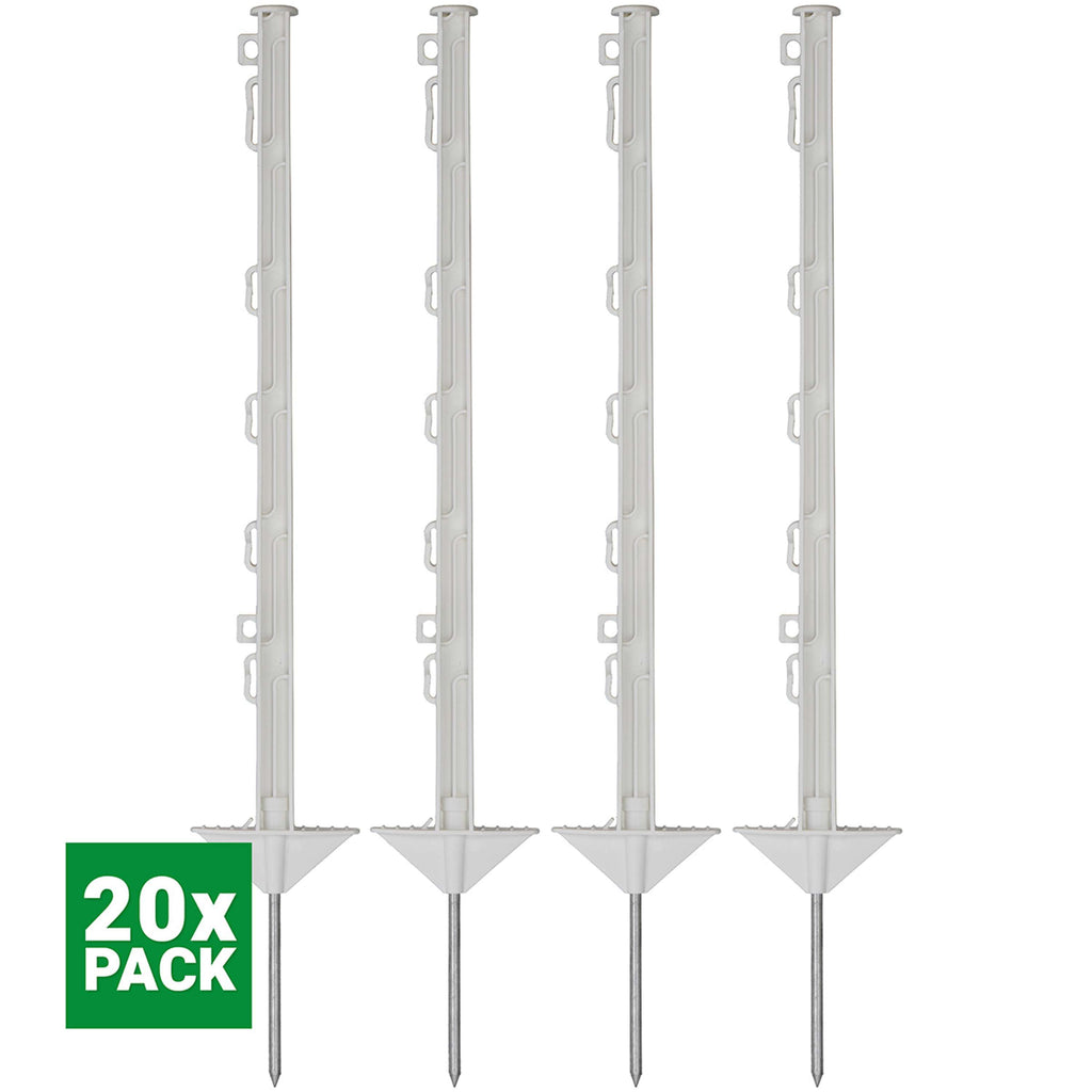 Agradi Power Palo da pascolo Classic 75cm 20 Pezzi Bianco