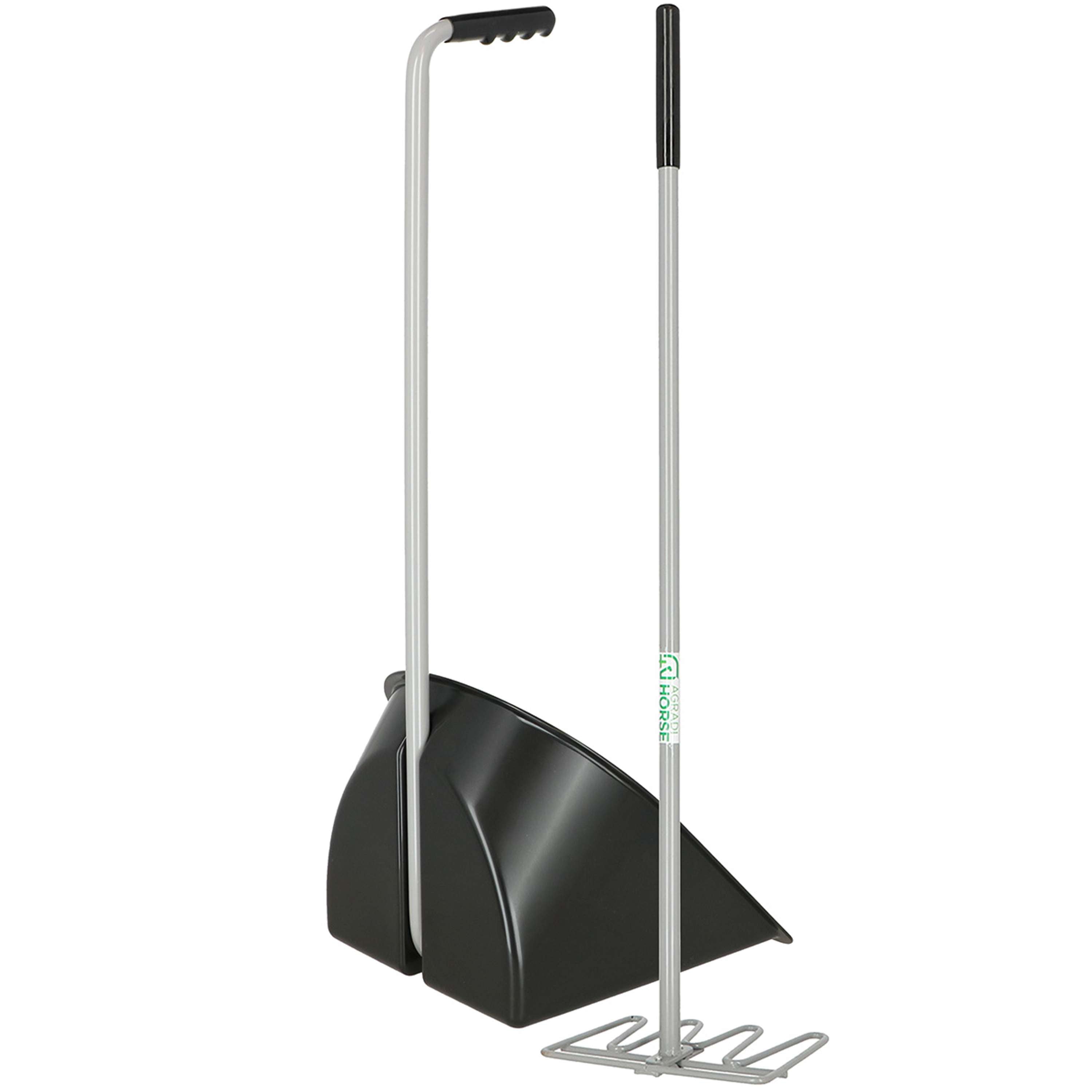 Agradi Horse Paletta per escrementi Completo Nero