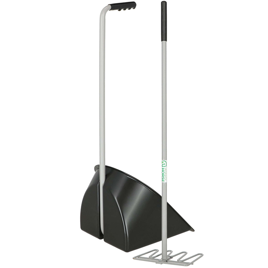 Agradi Horse Paletta per escrementi Completo Nero
