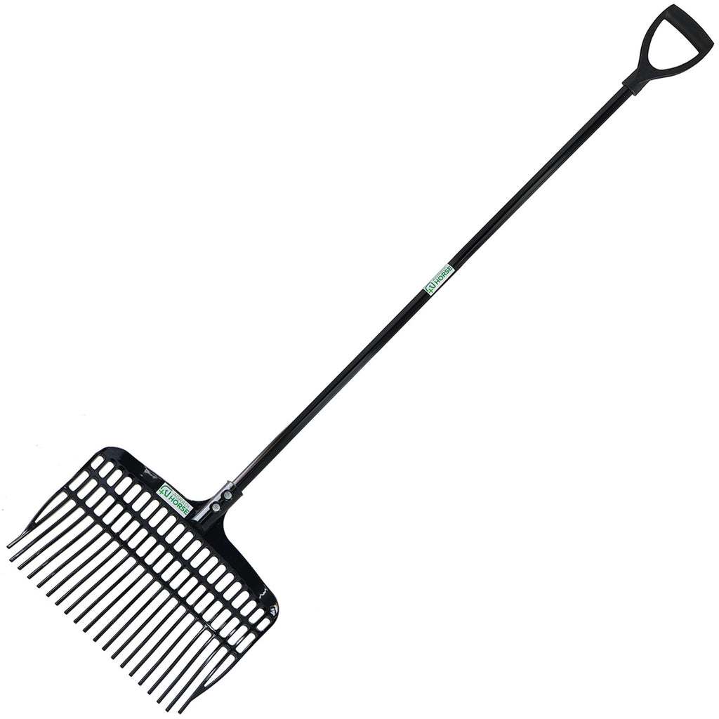 Agradi Horse Manico in metallo D-Grip Nero