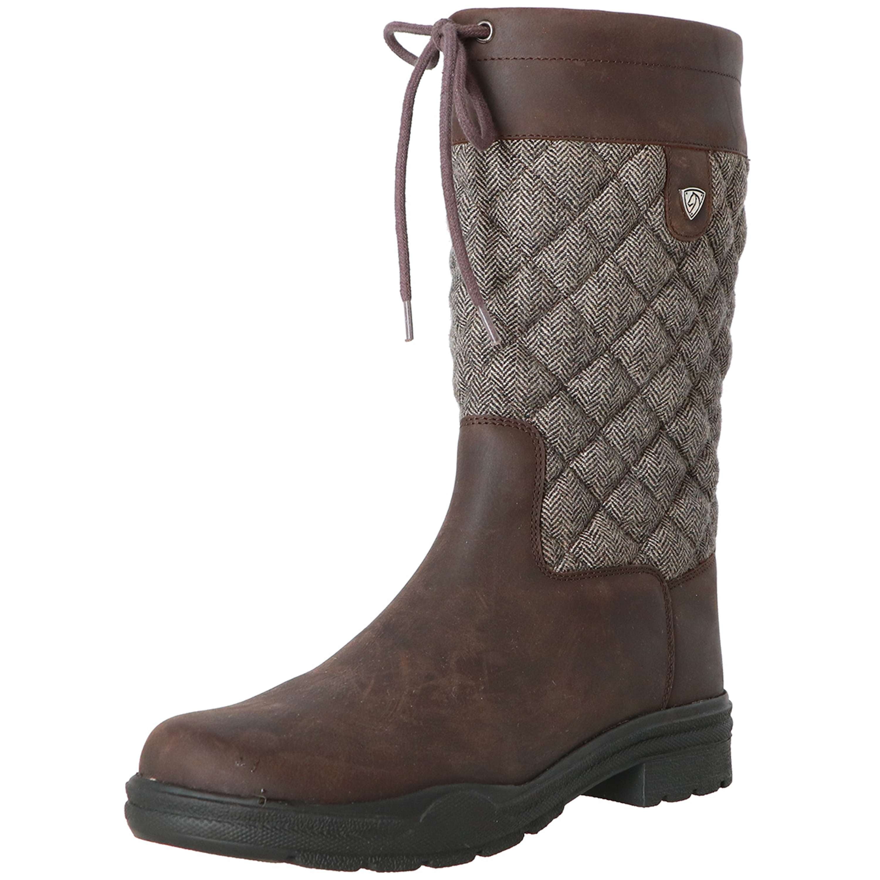 Velder Footwear Stivali da Esterno Delphina Marrone/Tweed