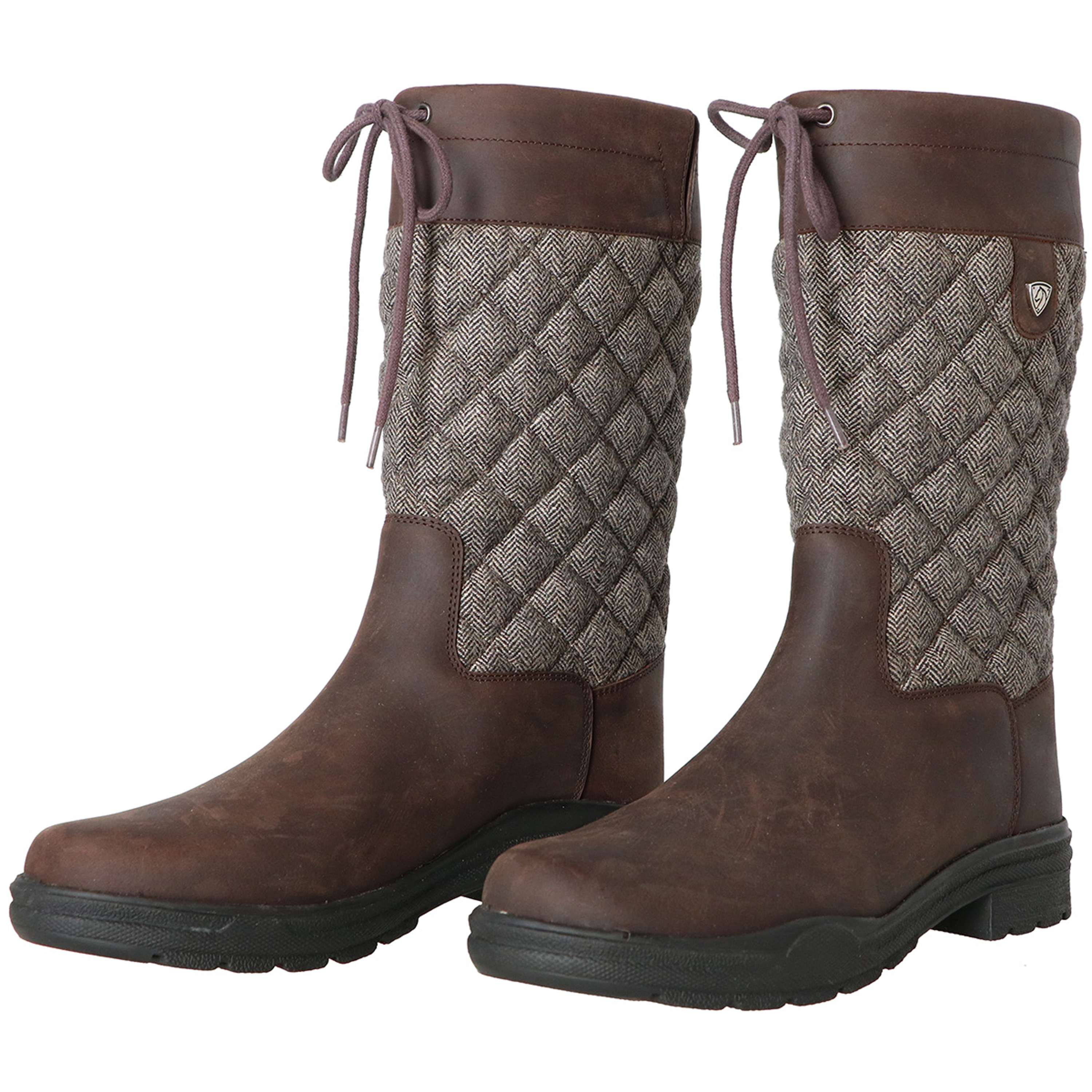 Velder Footwear Stivali da Esterno Delphina Marrone/Tweed