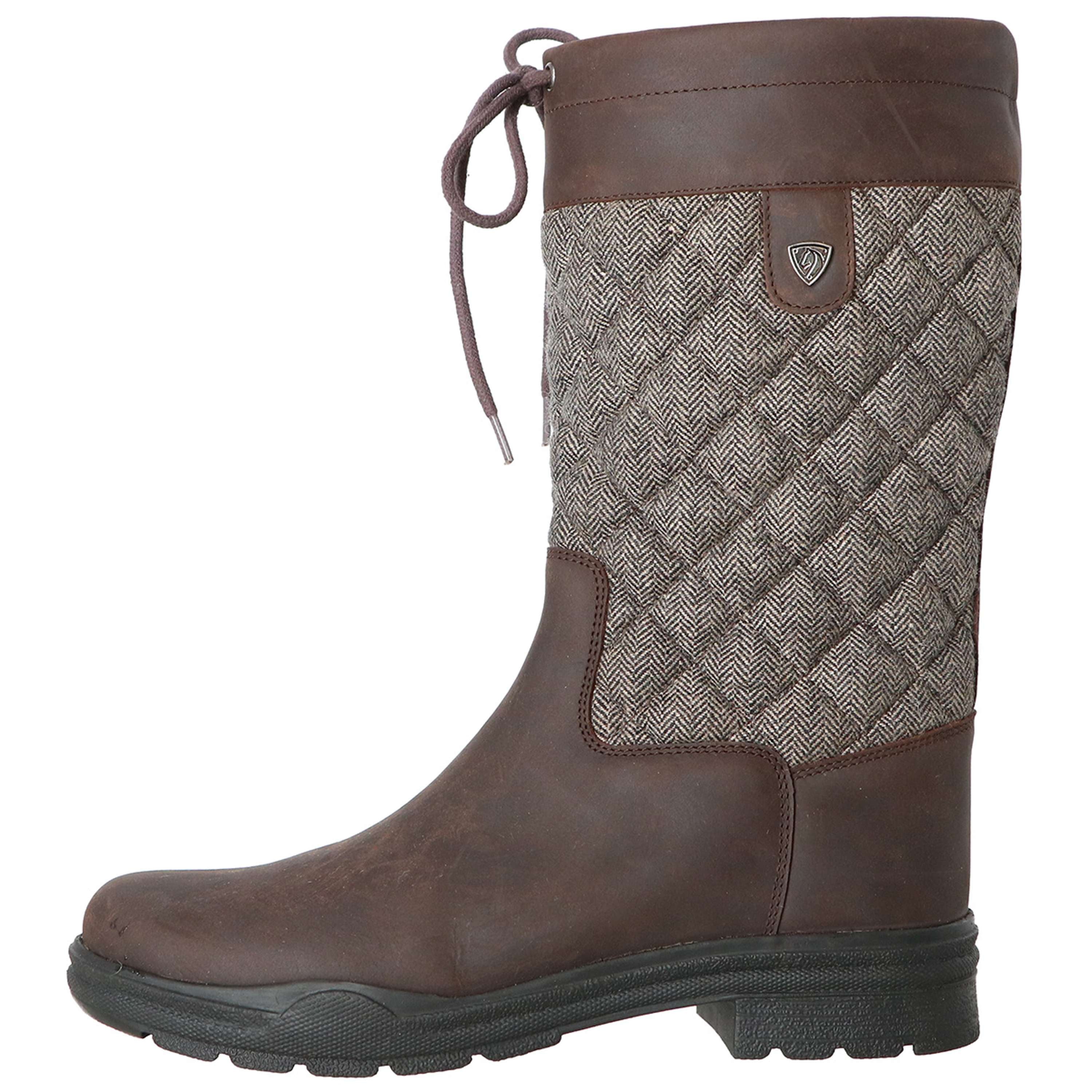 Velder Footwear Stivali da Esterno Delphina Marrone/Tweed