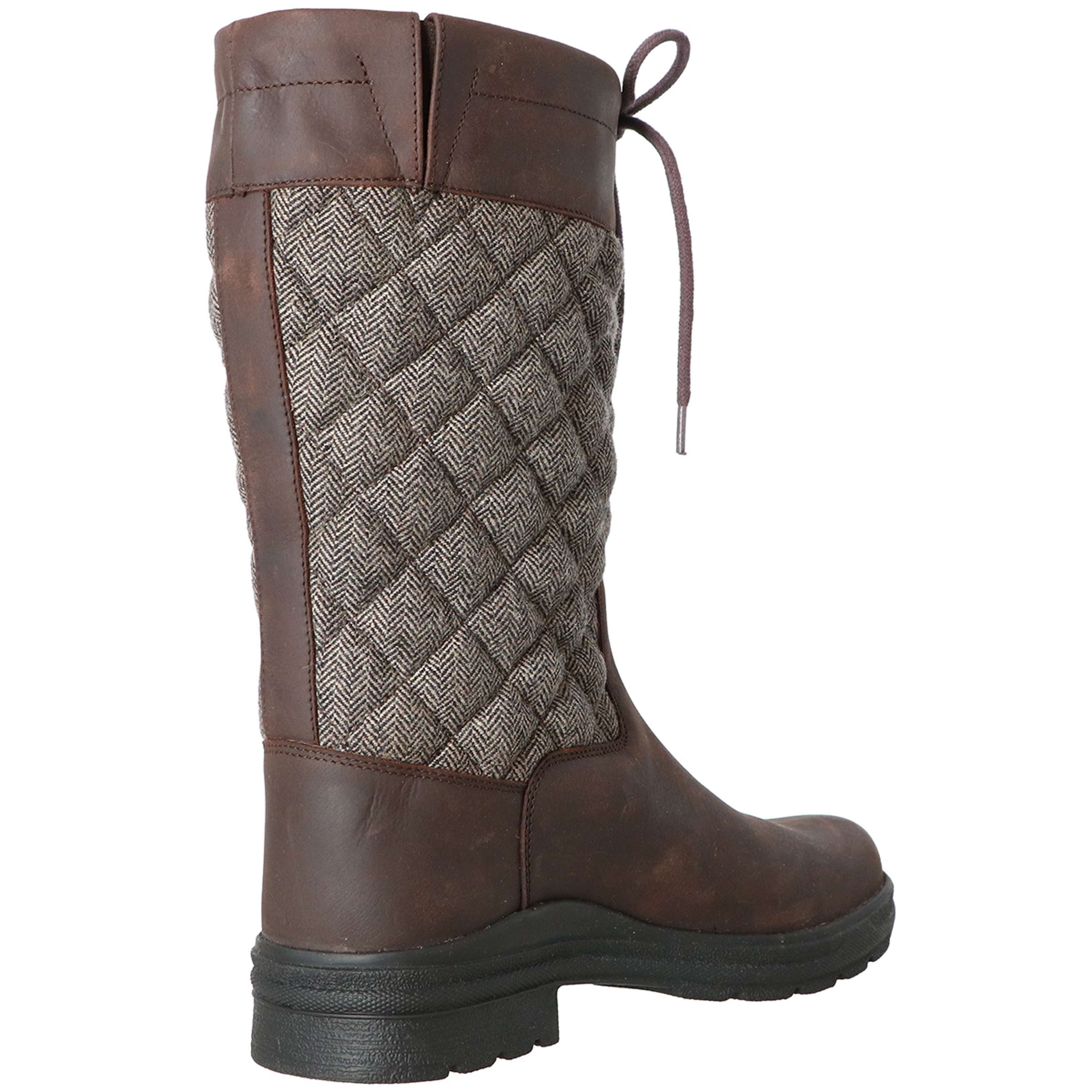 Velder Footwear Stivali da Esterno Delphina Marrone/Tweed