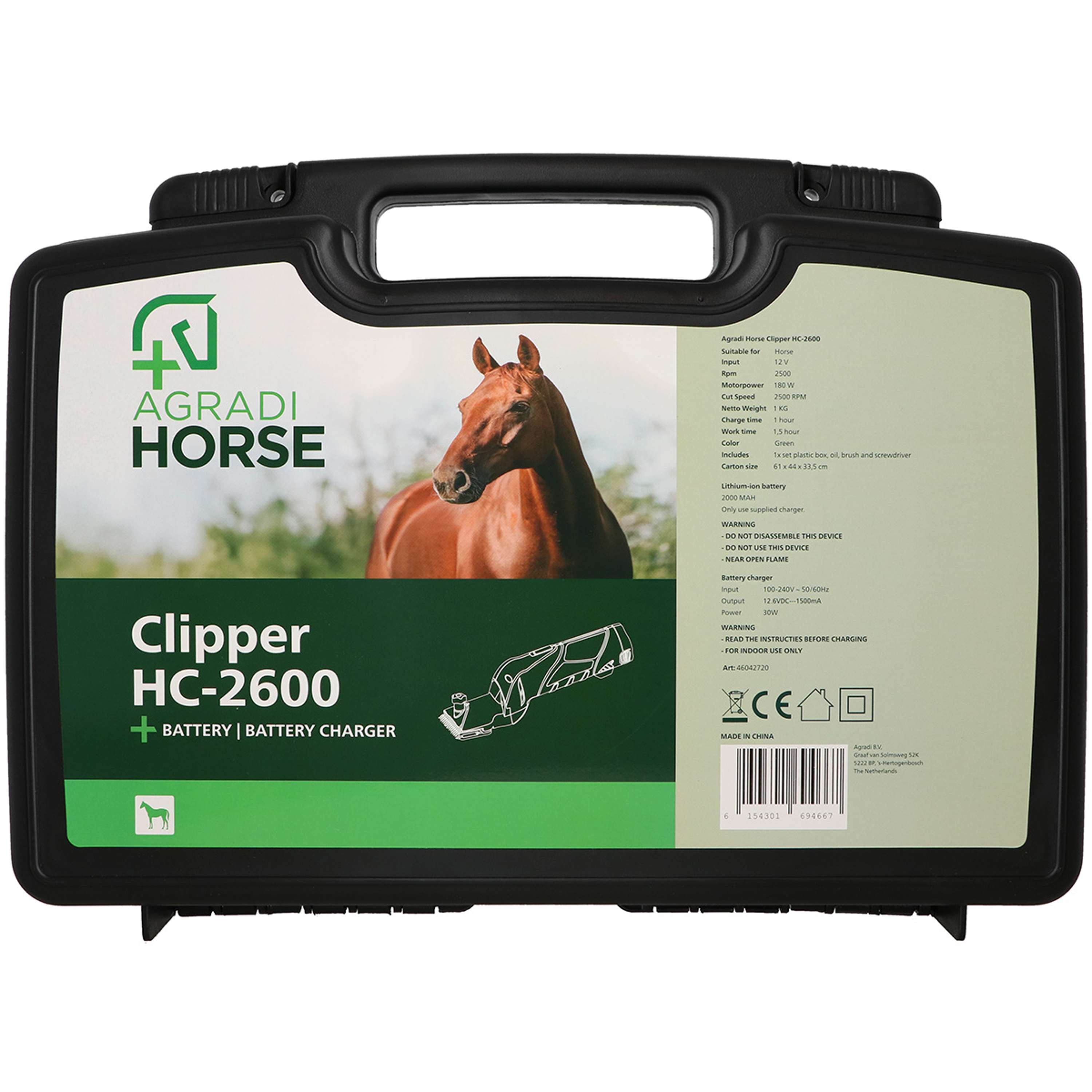Agradi Horse Tagliacapelli a batteria HC-2600 Verde