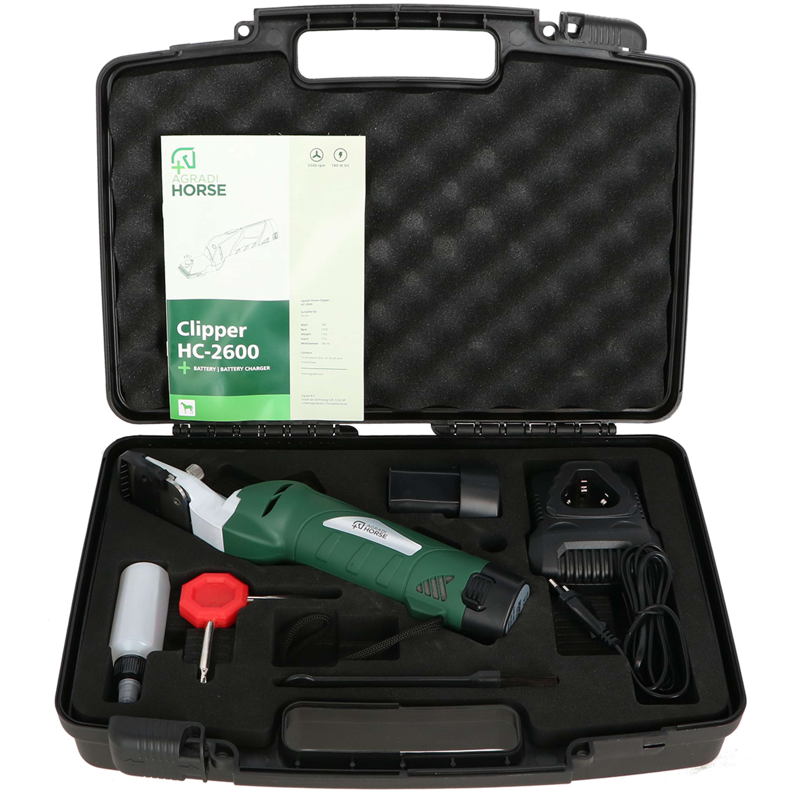 Agradi Horse Tagliacapelli a batteria HC-2600 Verde