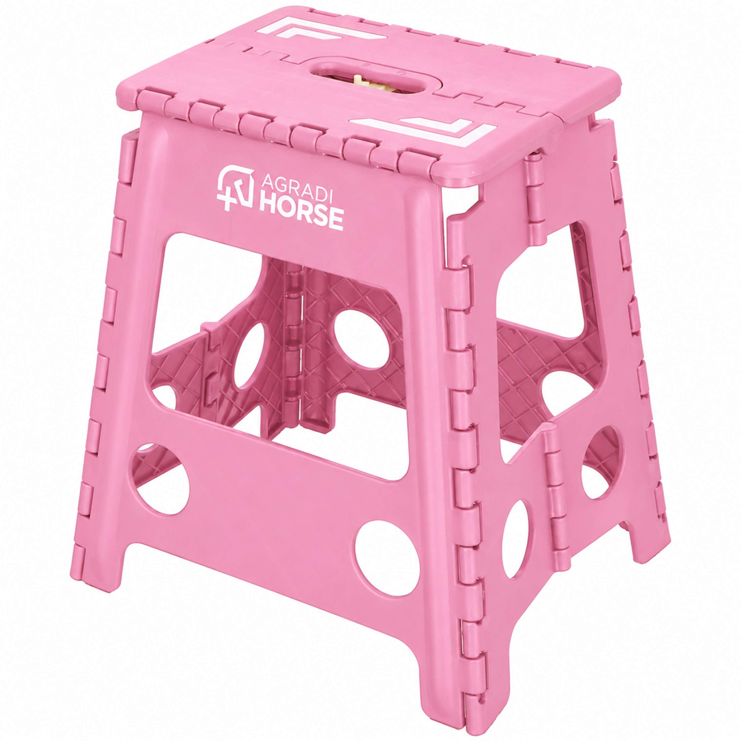 Agradi Horse Scaletta Pieghevole Rosa