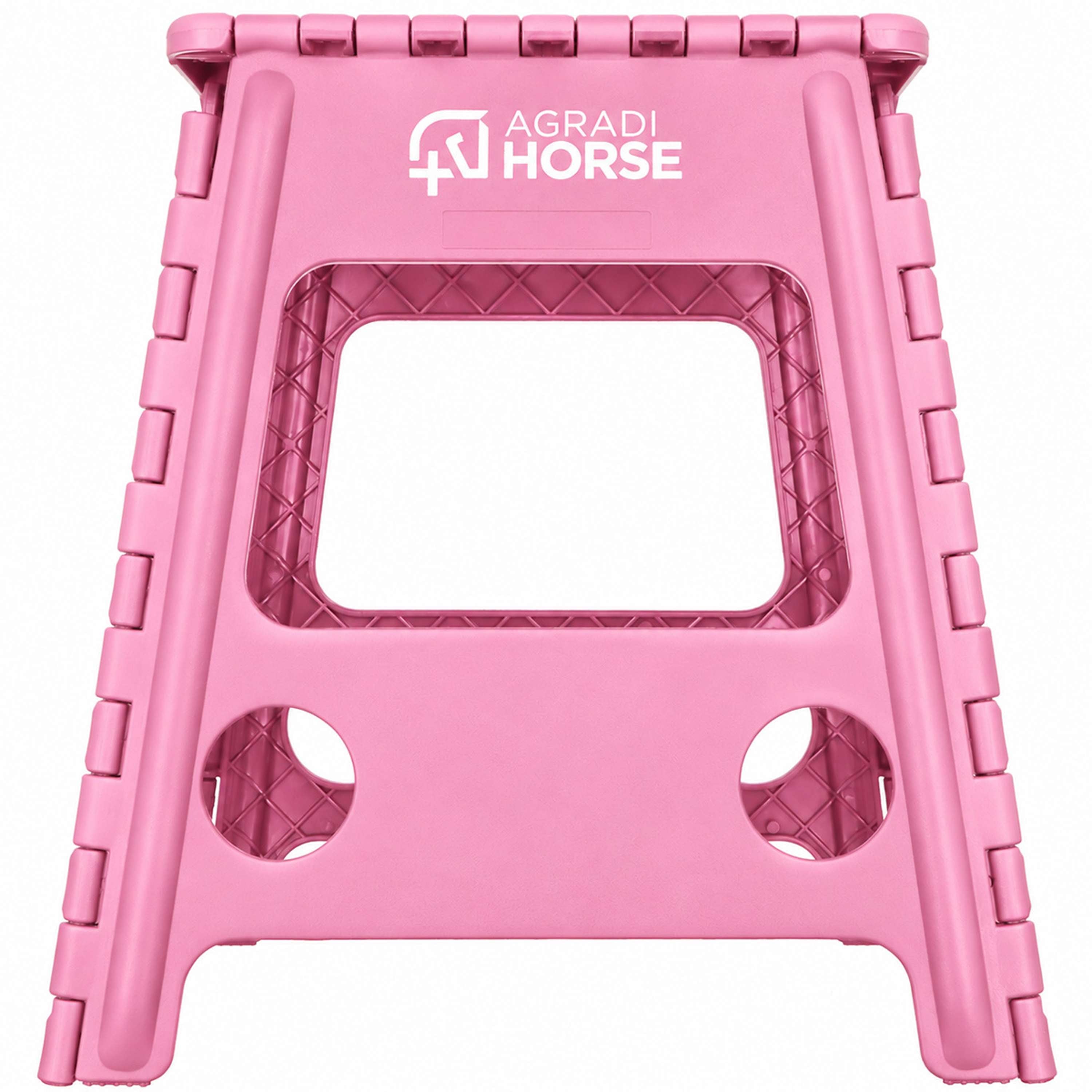 Agradi Horse Scaletta Pieghevole Rosa