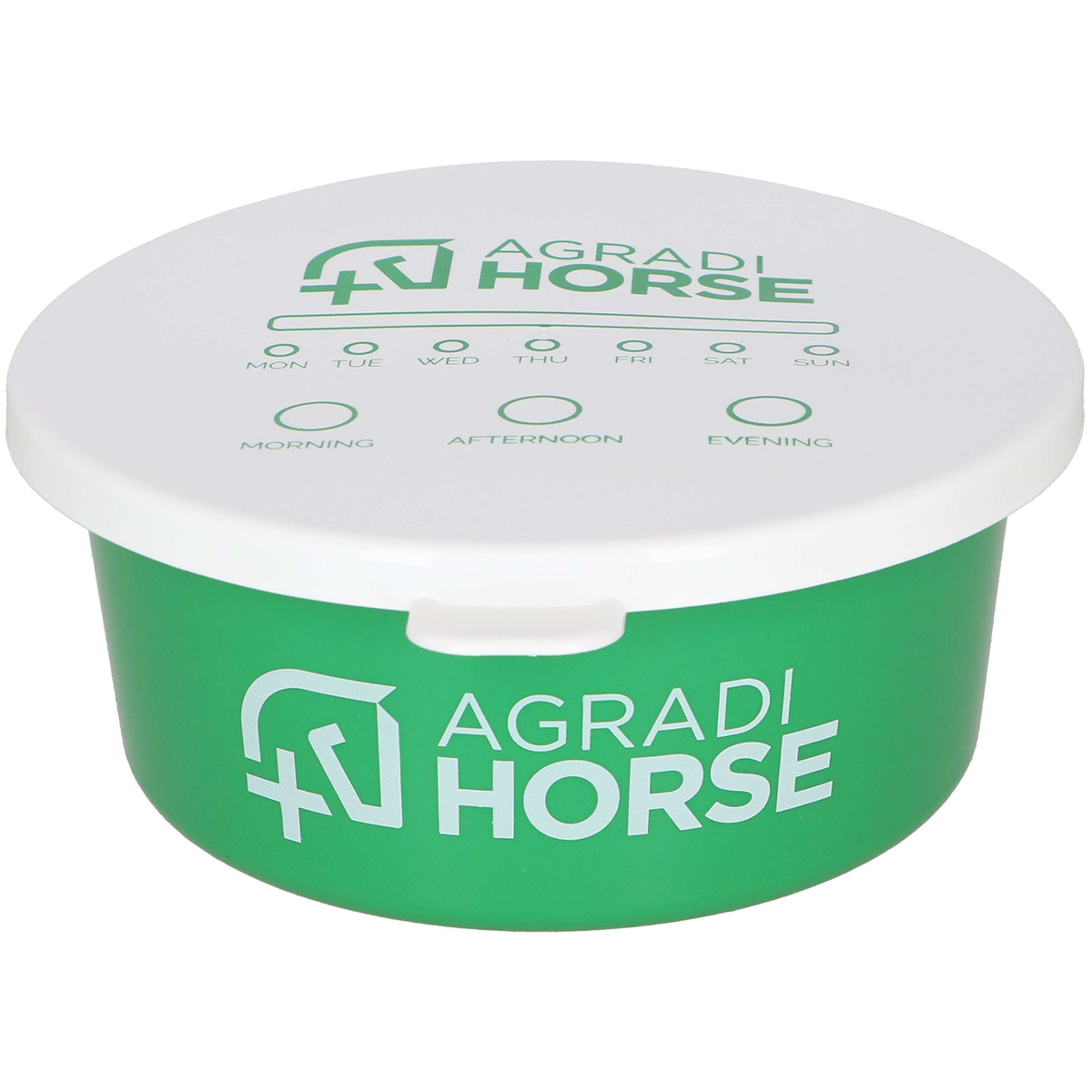 Agradi Horse Ciotola per cibo con Coperchio Verde