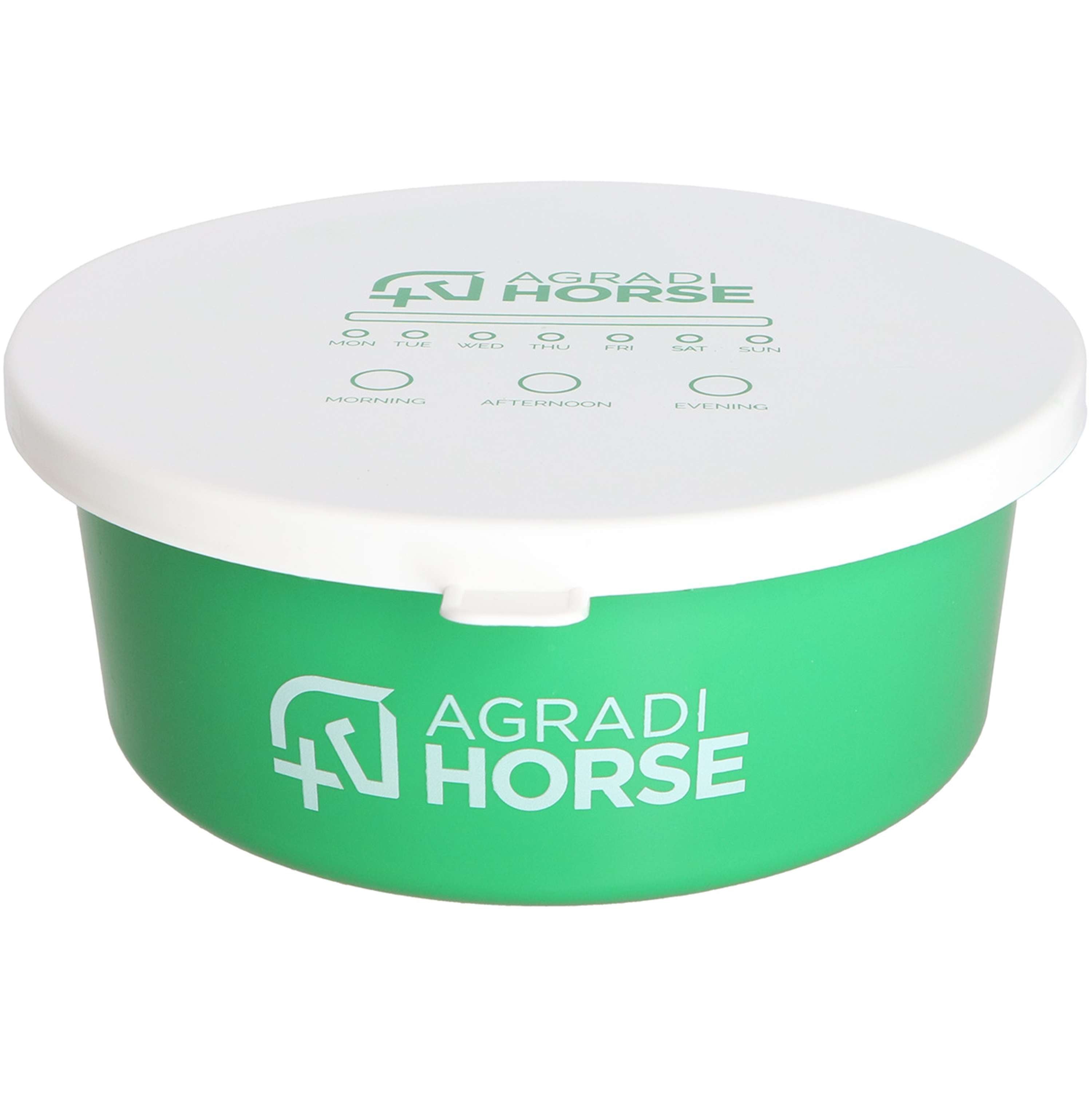 Agradi Horse Ciotola per cibo con Coperchio Verde
